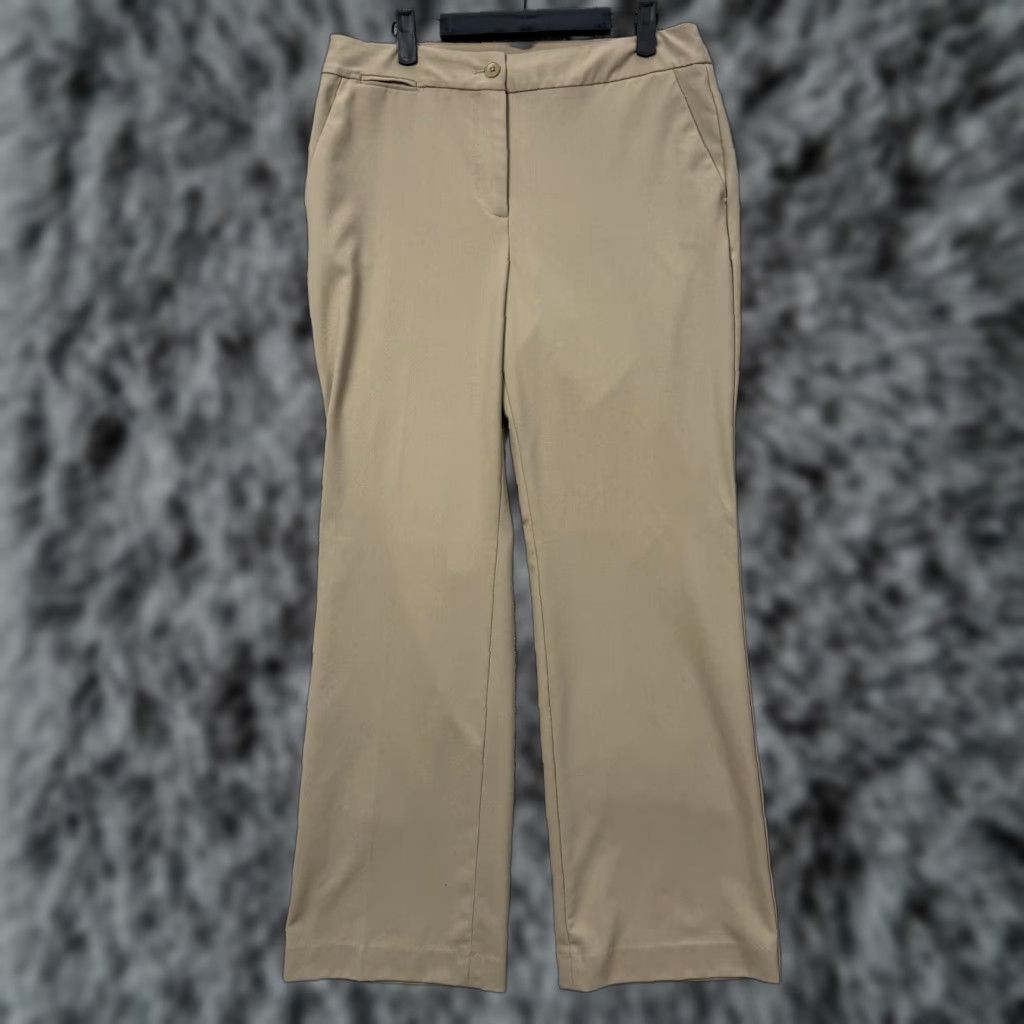 Talbots Talbots Dress Pants Womens 10 Khaki Beige Straight Leg Stretch Office Workwear Size 32" / US 10 / IT 46 - 1 Thumbnail