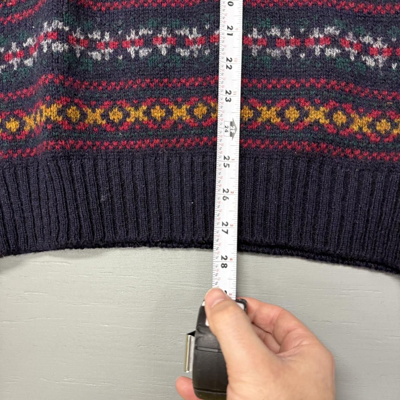 L.L. Bean L.L.Bean Wool Aztec Retro Multicolor Striped Sweater Large Size US L / EU 52-54 / 3 - 6 Thumbnail