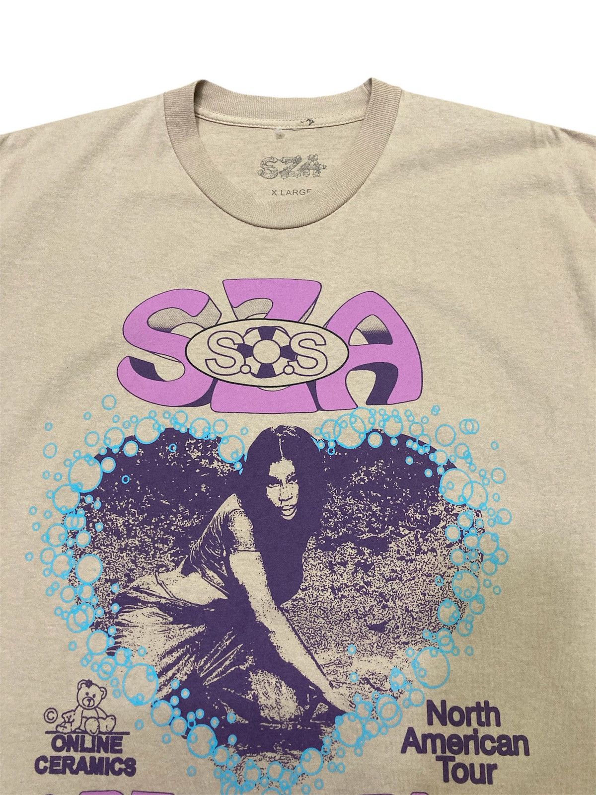 Online Ceramics SZA SOS North American Tour T-Shirt Size US XL / EU 56 / 4 - 3 Thumbnail