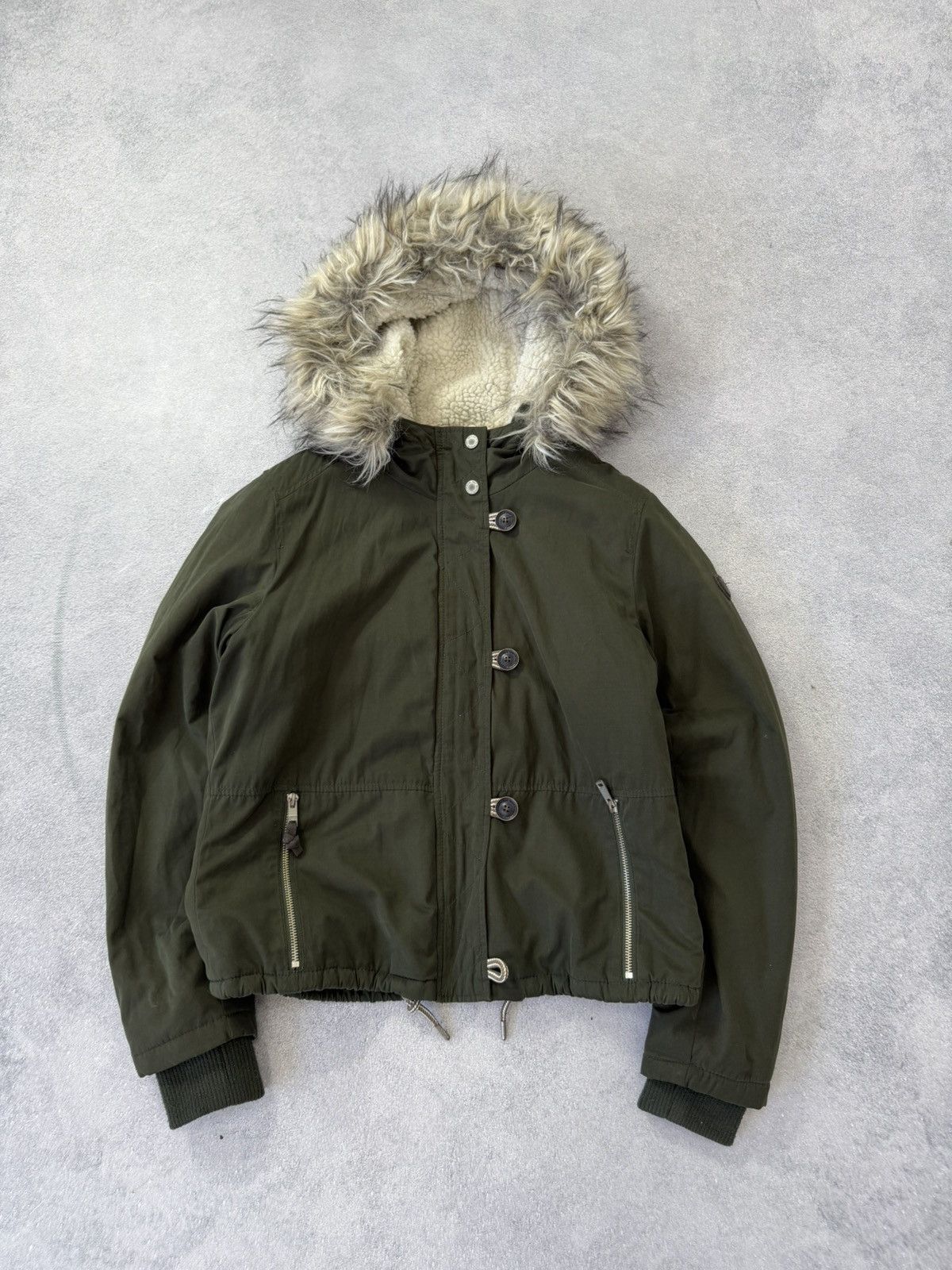 Japanese Brand 00s Hysteric Glamour Style Fur Hood Jacket Avant Garde Size US M / EU 48-50 / 2 - 9 Thumbnail