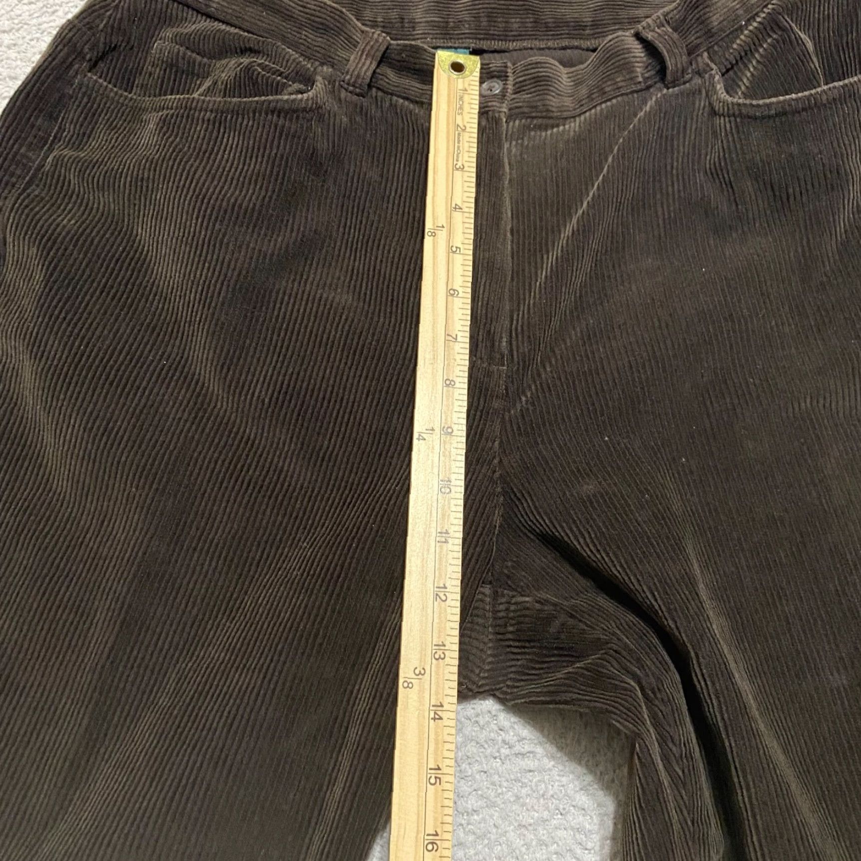 Ralph Lauren Lauren Ralph Lauren Pants Womens 14W Plus Corduroy Brown Straight High Rise Vintage: No (adjust) Size 36" / US 14 / IT 50 - 7 Thumbnail