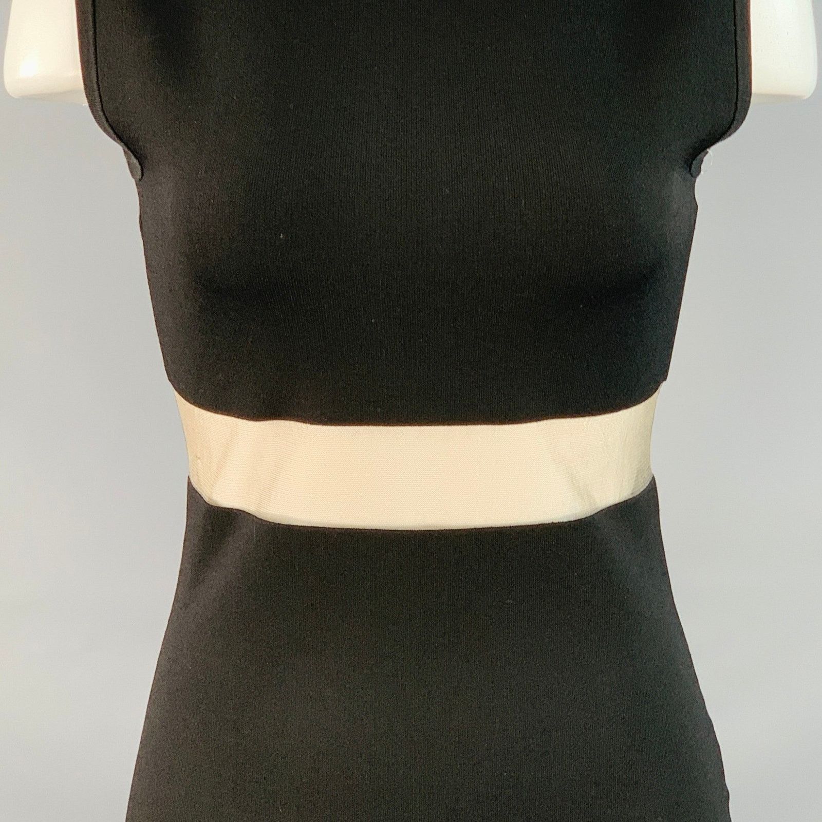 Toteme S Black Viscose Blend Jersey Sleeveless High Neck Casual Top Size S / US 4 / IT 40 - 2 Thumbnail