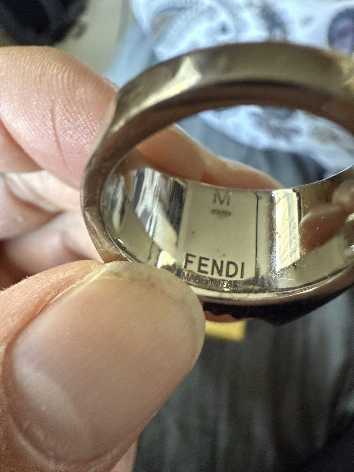 Fendi Fendi Medium Eye of the Tiger Ring Size ONE SIZE - 6 Thumbnail