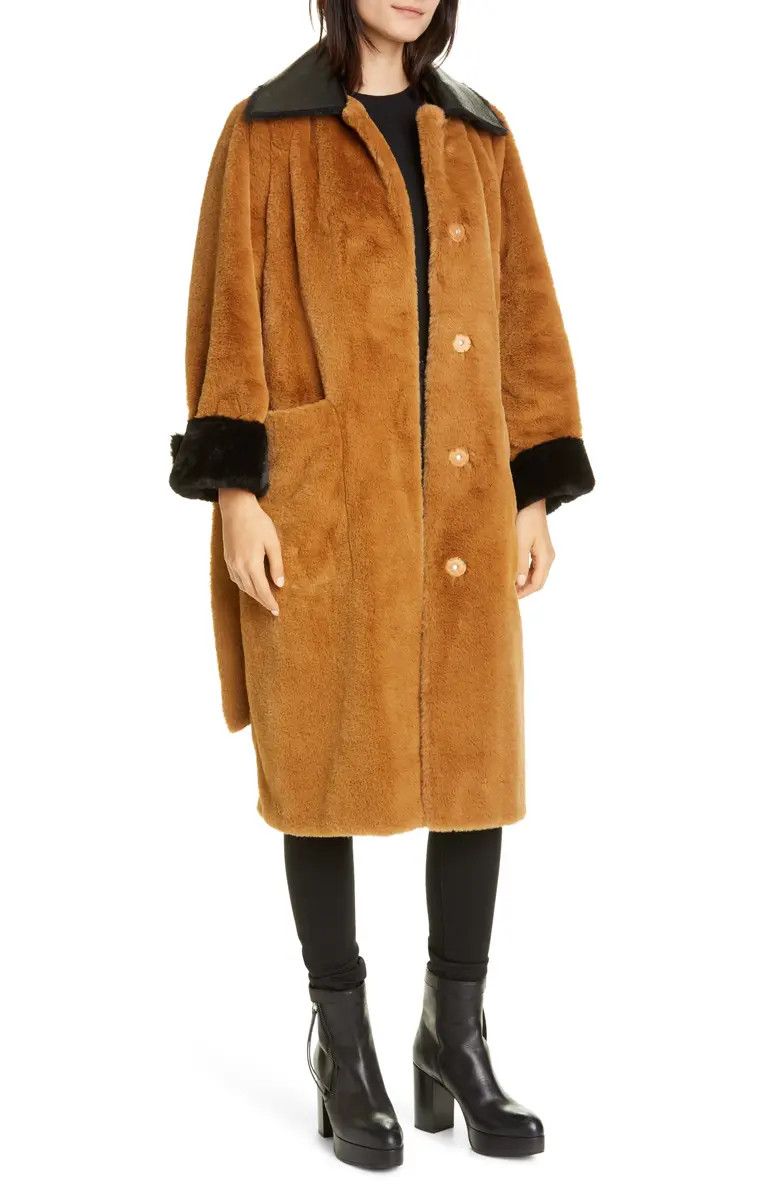 STAND STUDIO Stand studio Pamella Velvety Faux Fur Coat Coat Size M / US 6-8 / IT 42-44 - 1 Thumbnail