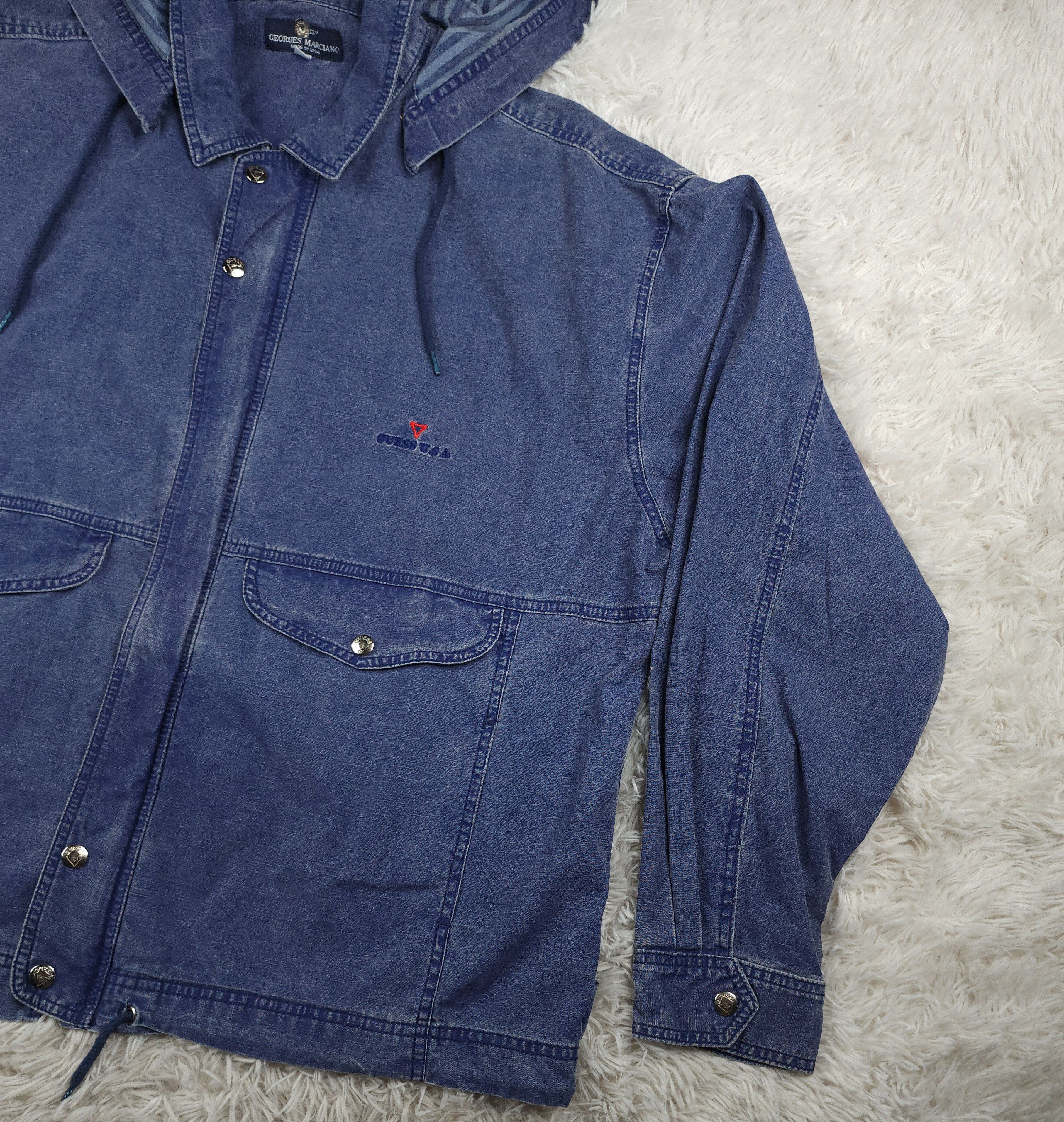 Guess Guess US by George Marciano denim hooded jacket Size XL Size US XL / EU 56 / 4 - 2 Thumbnail