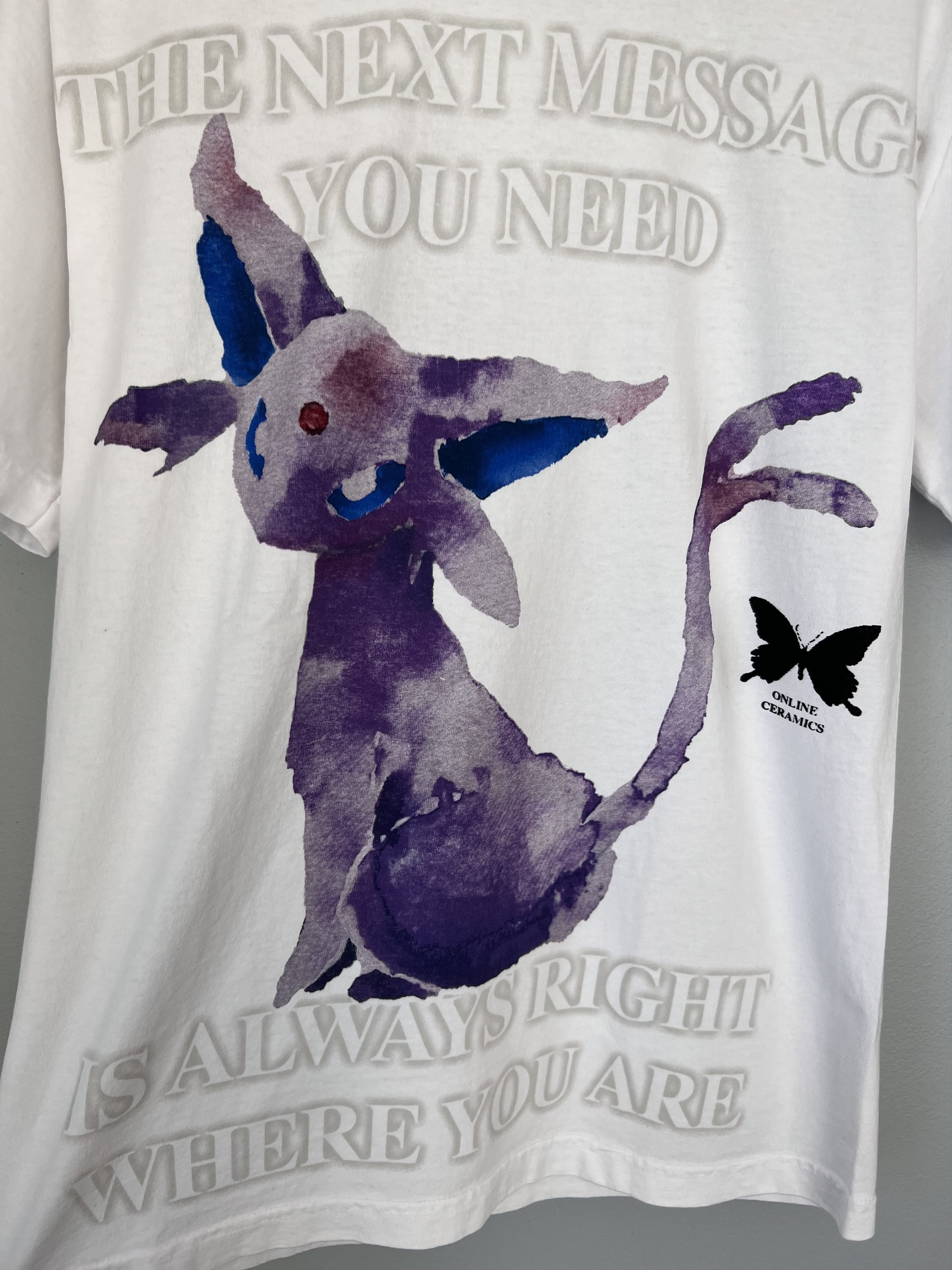 Online Ceramics Online Ceramics Right Where You Are Pokemon Tee in White Size US S / EU 44-46 / 1 - 3 Thumbnail