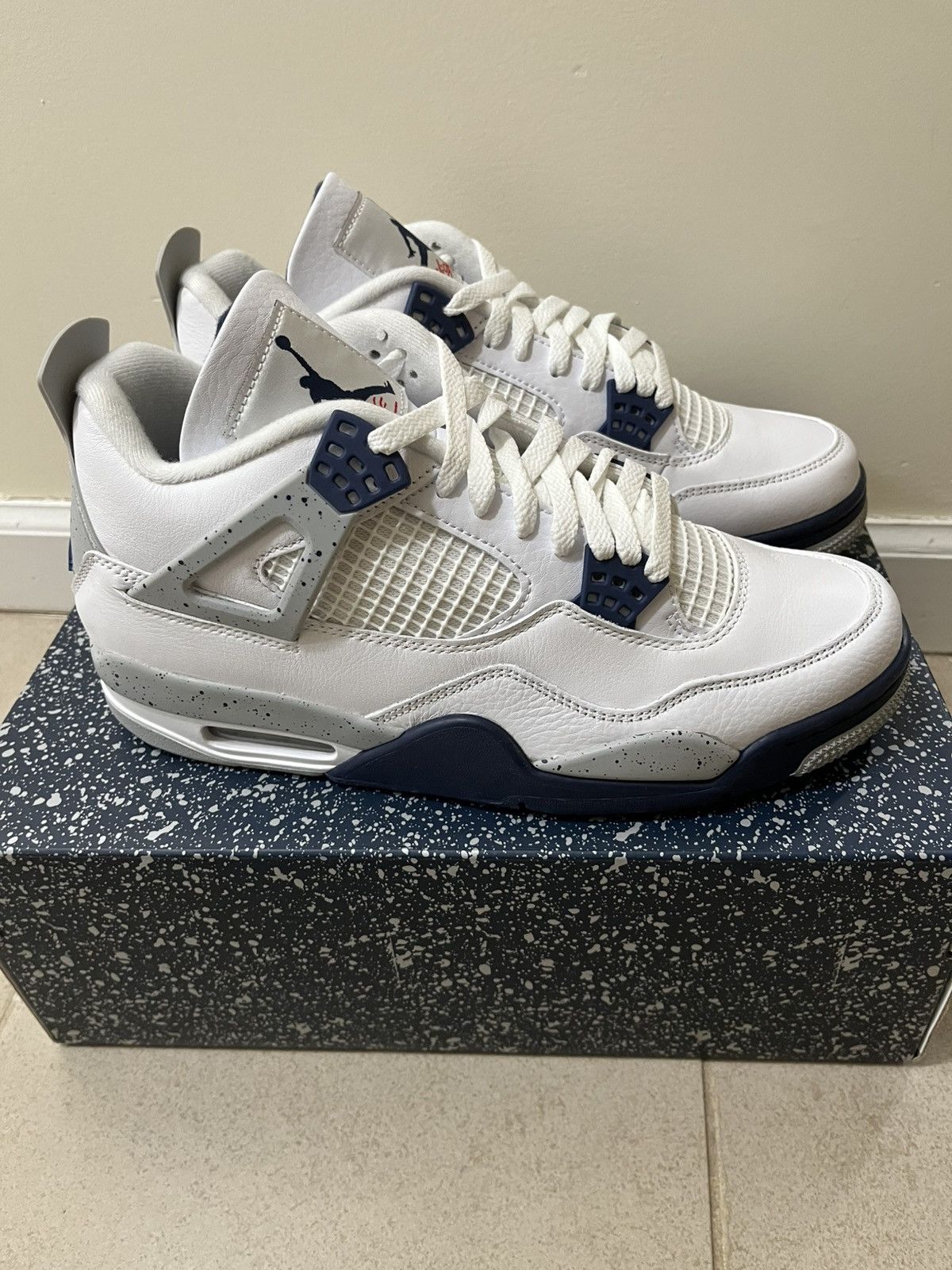 Jordan Brand Jordan 4 Retro Midnight Navy Size US 10 / EU 43 - 1 Thumbnail