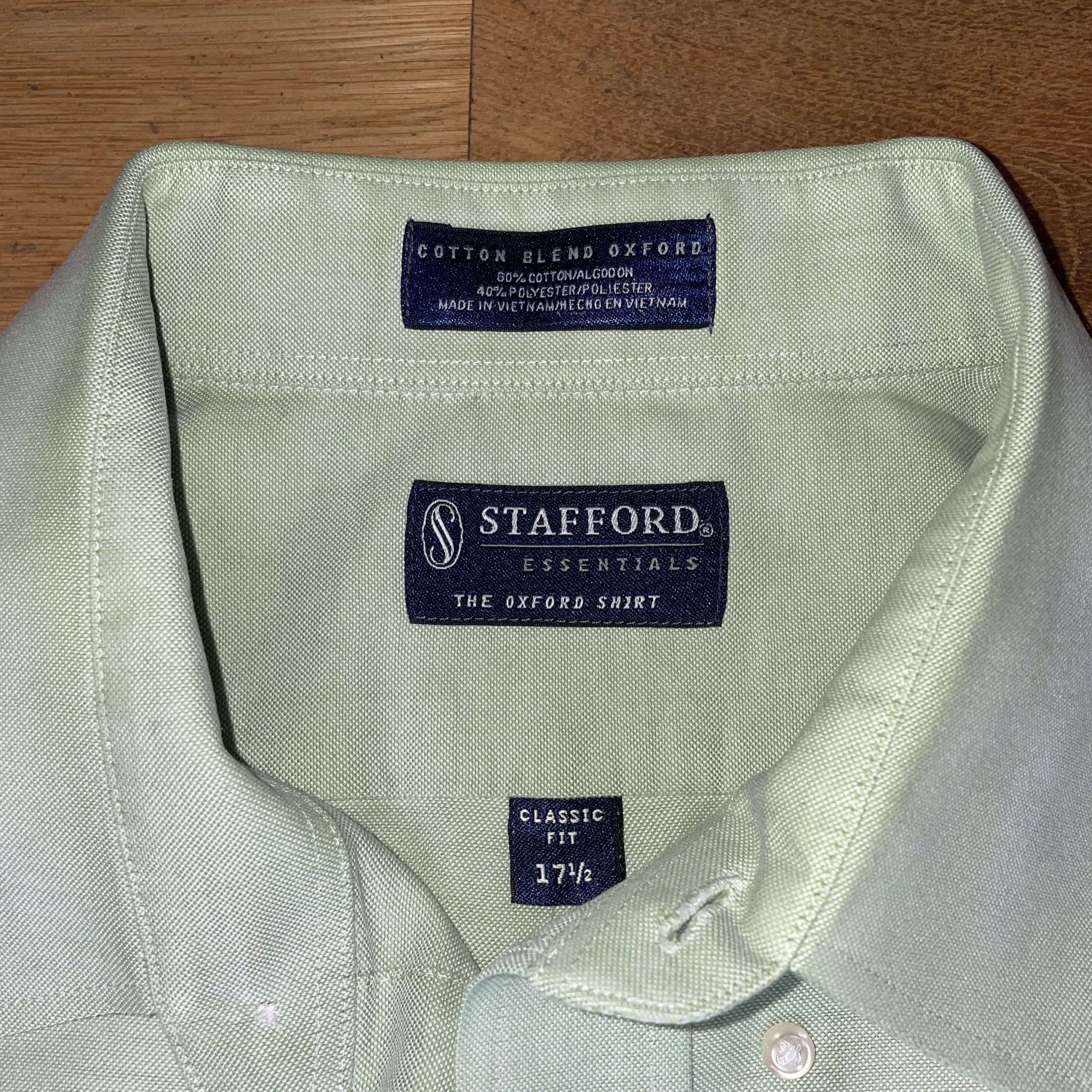 Stafford Stafford Men's Fashionable Oxford Shirt Cotton Size 2xl Size US XXL / EU 58 / 5 - 2 Thumbnail