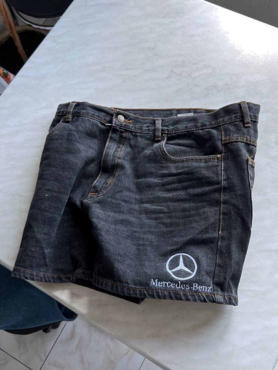 Mercedes-Benz × Vintage Vintage Mercedes Benz Denim Jeans Shorts Size US 32 / EU 48 - 8 Thumbnail