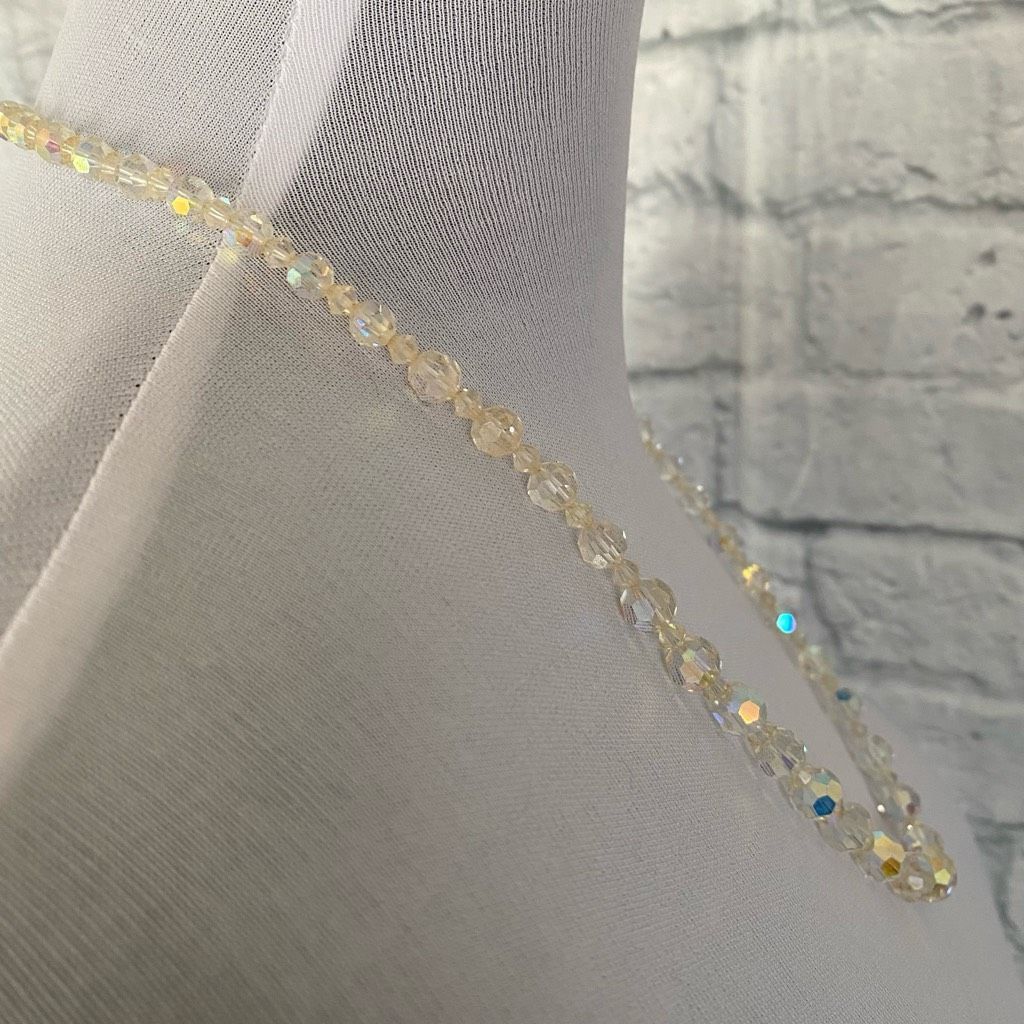 Jewelry Jewelry necklace earrings and bracelet set Iridescent clear Size ONE SIZE - 3 Thumbnail