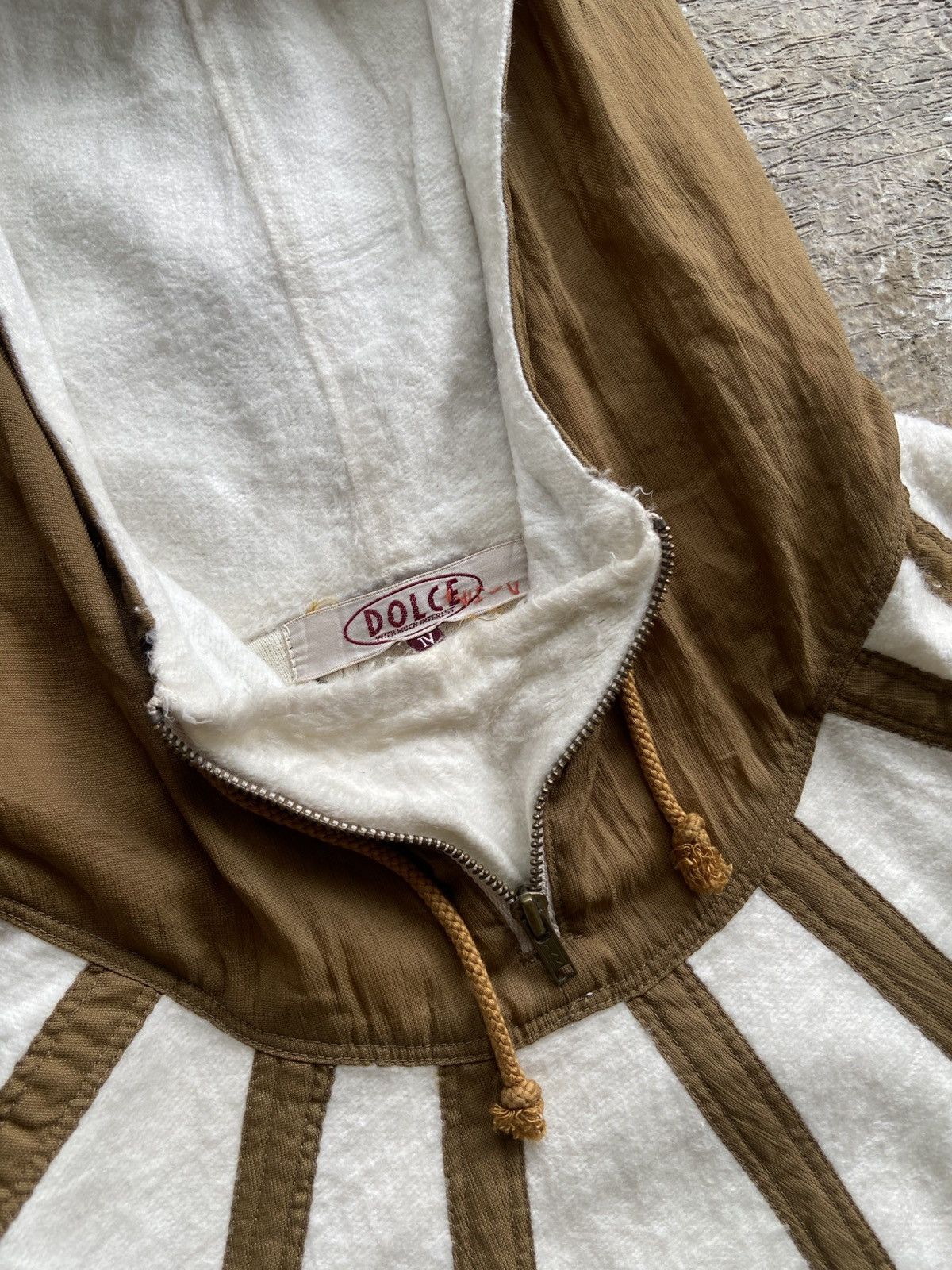Vintage 1990s Dolce With Much Interest - Half Zip Hoodie Size US L / EU 52-54 / 3 - 4 Thumbnail