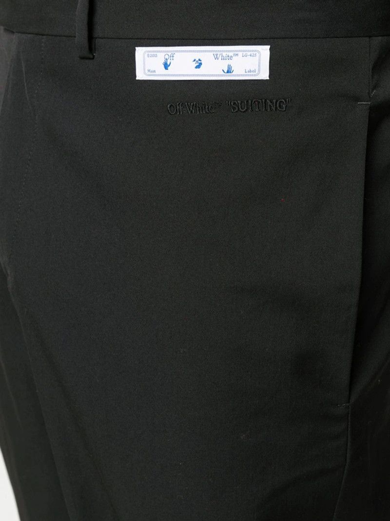 Off-White Black 'Suiting' Straight Leg Tailored Trousers Size 50R - 13 Thumbnail