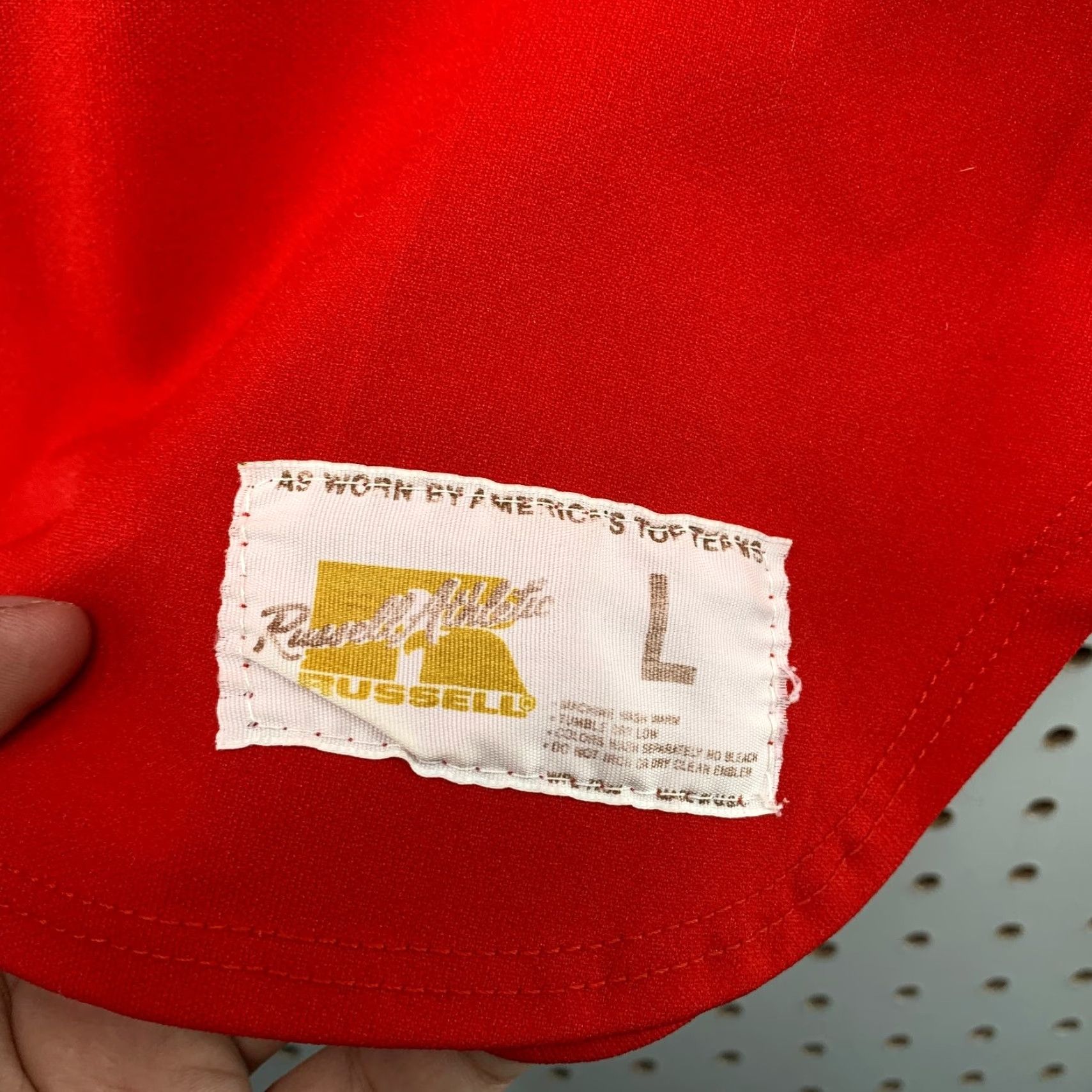 Russell Athletic Vintage 70s Russell Athletic Baseball Jersey Mens Large Red Gold Tag Raiders Size US L / EU 52-54 / 3 - 5 Thumbnail