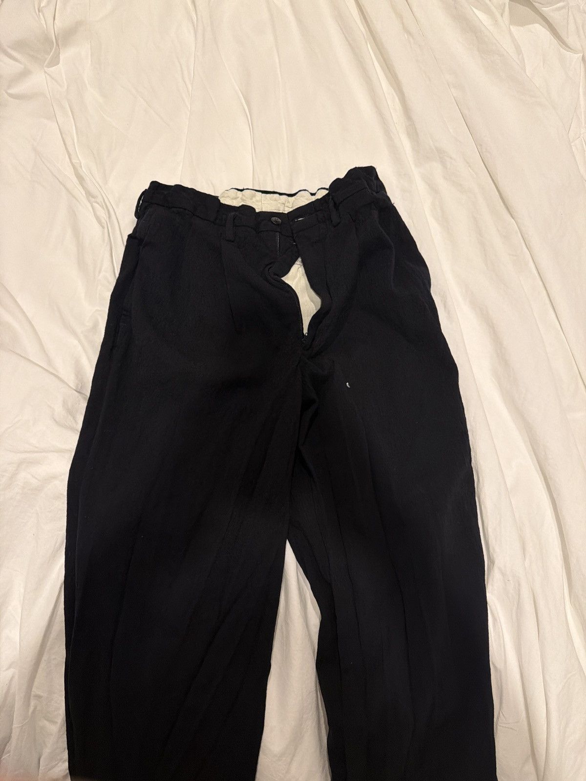 Giuliano Fujiwara Giuliano Fujiwara Wool Navy Pants Size US 32 / EU 48 - 1 Thumbnail