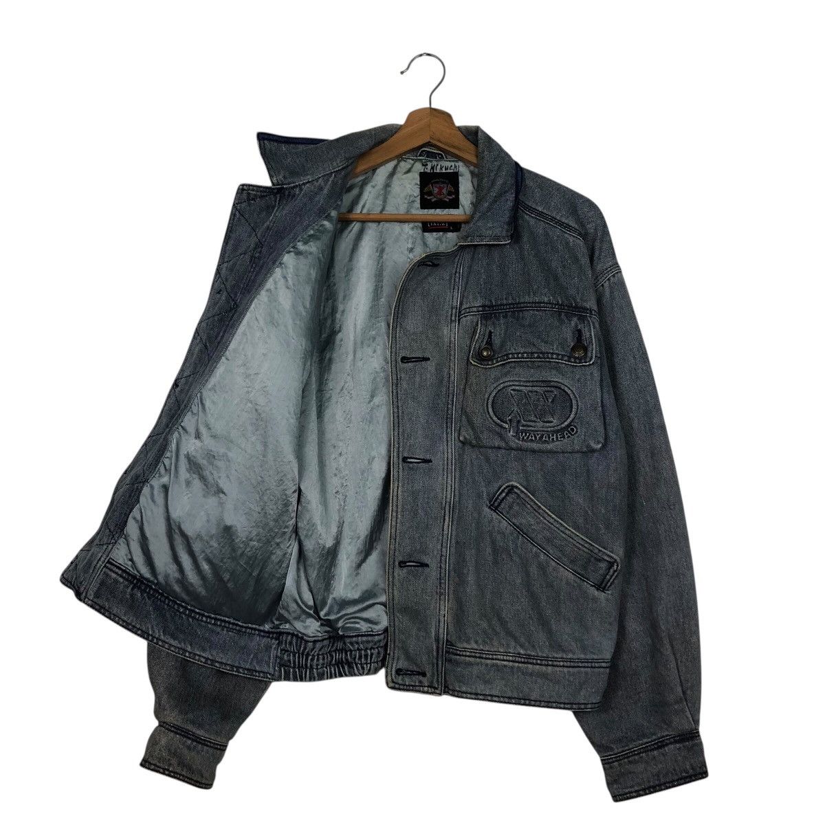 Japanese Brand Íxiz Made in Japan Wayahead Denim Jacket Issey Miyake Size US L / EU 52-54 / 3 - 12 Thumbnail