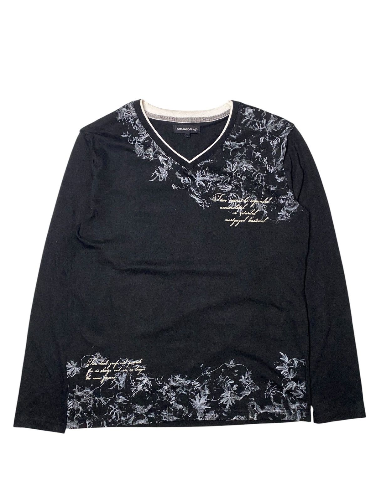 Hysteric Glamour 2000's Semantic Design Floral Poem Longsleeve Size US M / EU 48-50 / 2 - 1 Thumbnail