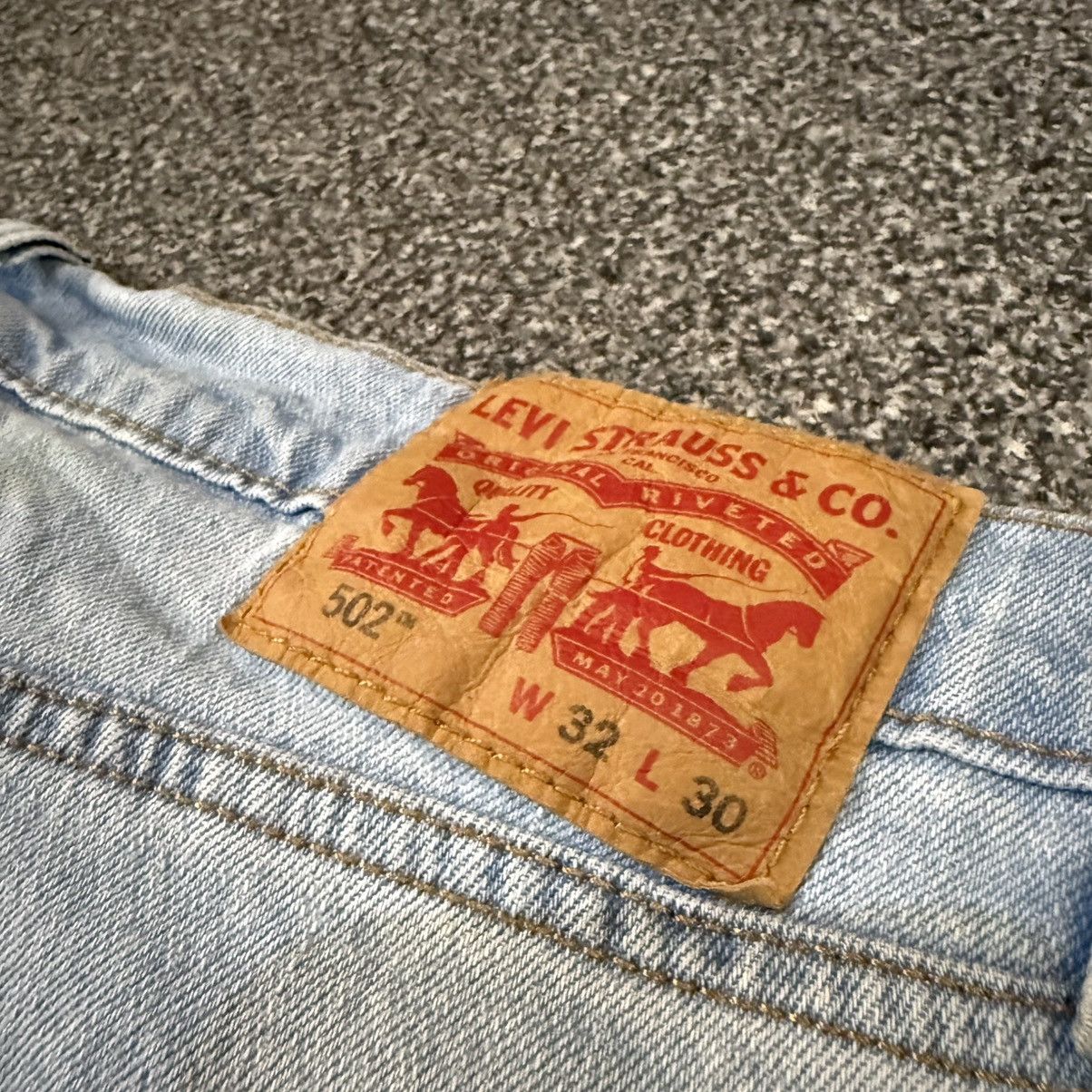 Levi's Levis 502 Blue Faded Denim 150 Anniversary Jeans W32 Size US 32 / EU 48 - 7 Thumbnail