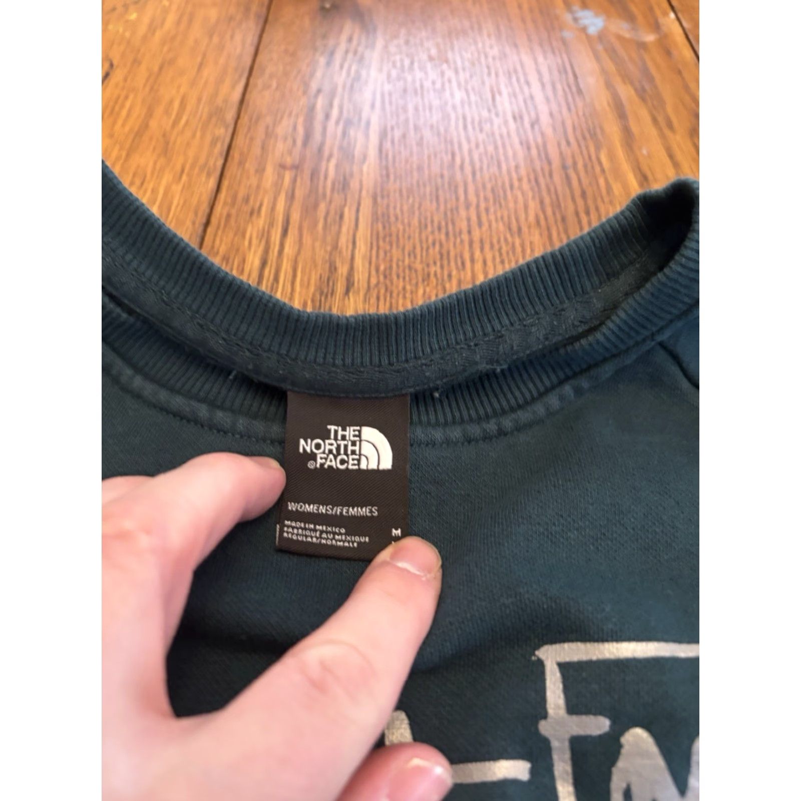 The North Face The North Face Womens Crewneck Sweatshirt M G6 Logo Graphic Print Raglan Sleeve Green Cotton Polyester Regular Size M Womens Season Fall Winter 2023? Size M / US 6-8 / IT 42-44 - 2 Thumbnail