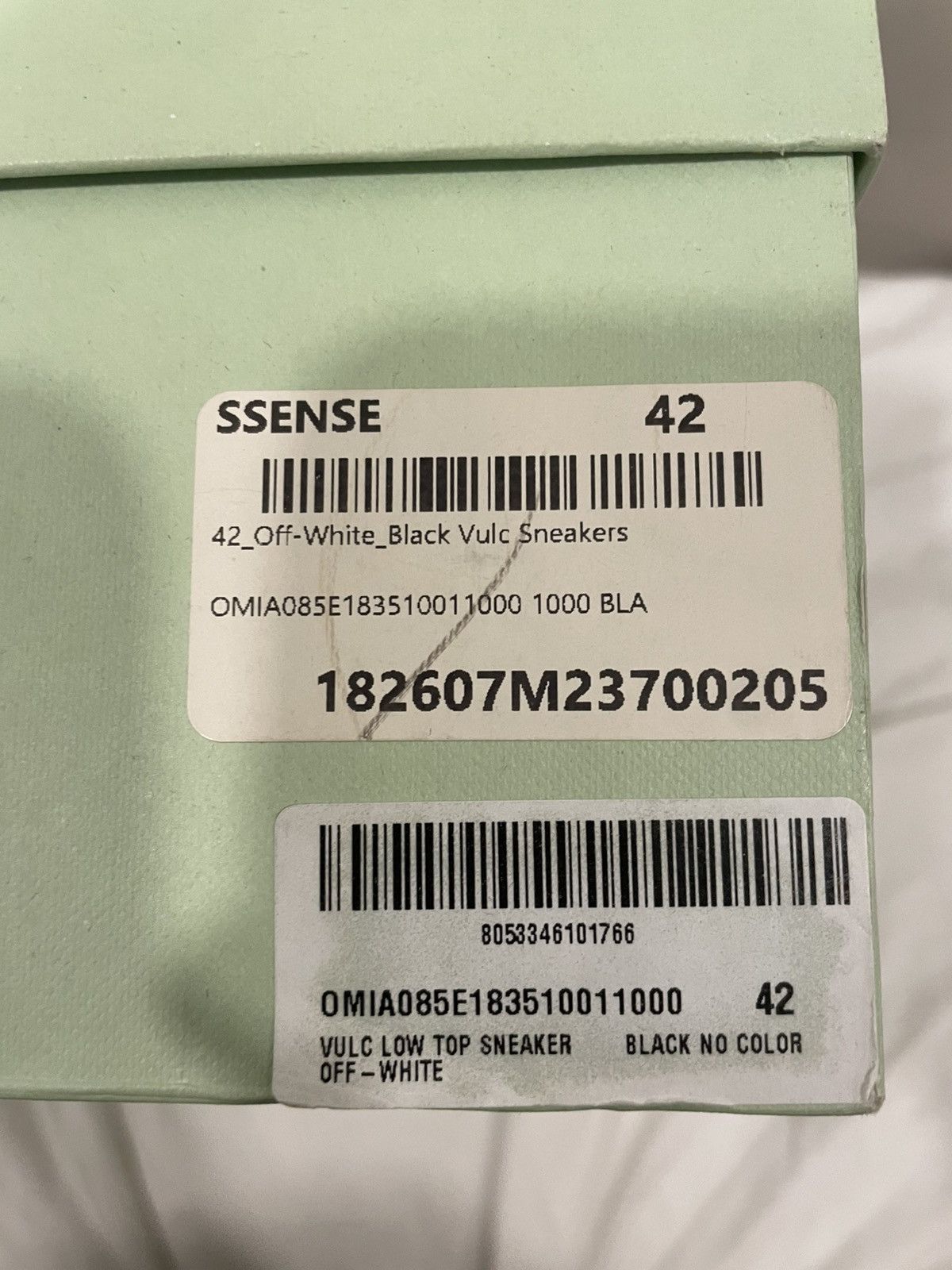 Off-White OFF-WHITE Vulc Low Top Vulcanized Black Canvas Sneaker Size US 11.5 / EU 44-45 - 6 Thumbnail