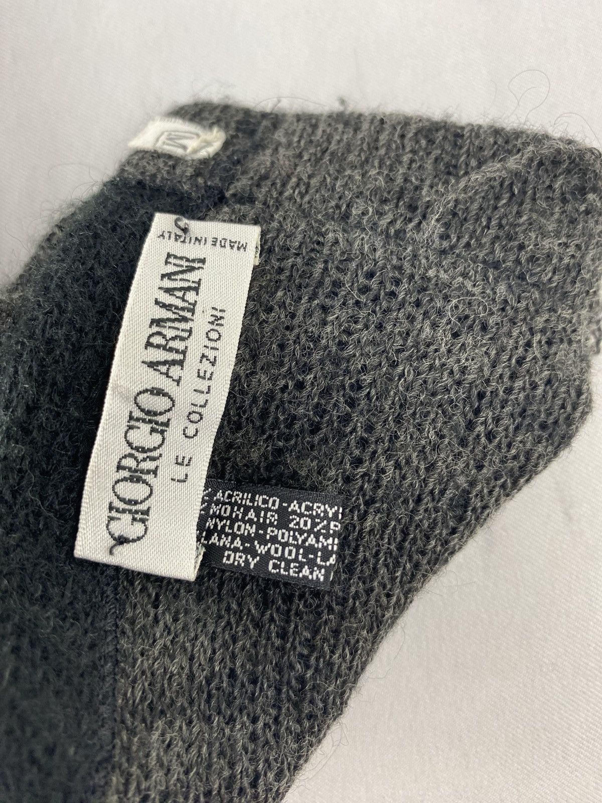 Giorgio Armani Giorgio Armani Le Collezion Mohair Plain Scarf Italian Made Size ONE SIZE - 5 Thumbnail