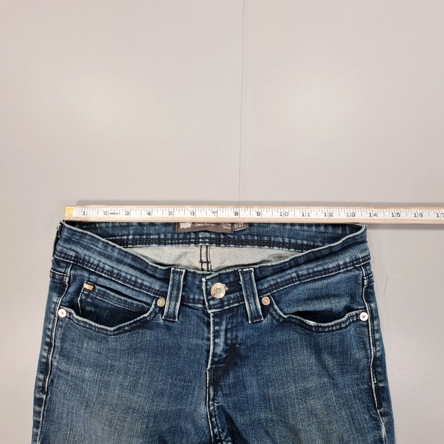 Levi's Levi's Jeans W27 L29 Skinny Low Rise Stretch Denim Womens Size 27" / US 4 / IT 40 - 5 Thumbnail