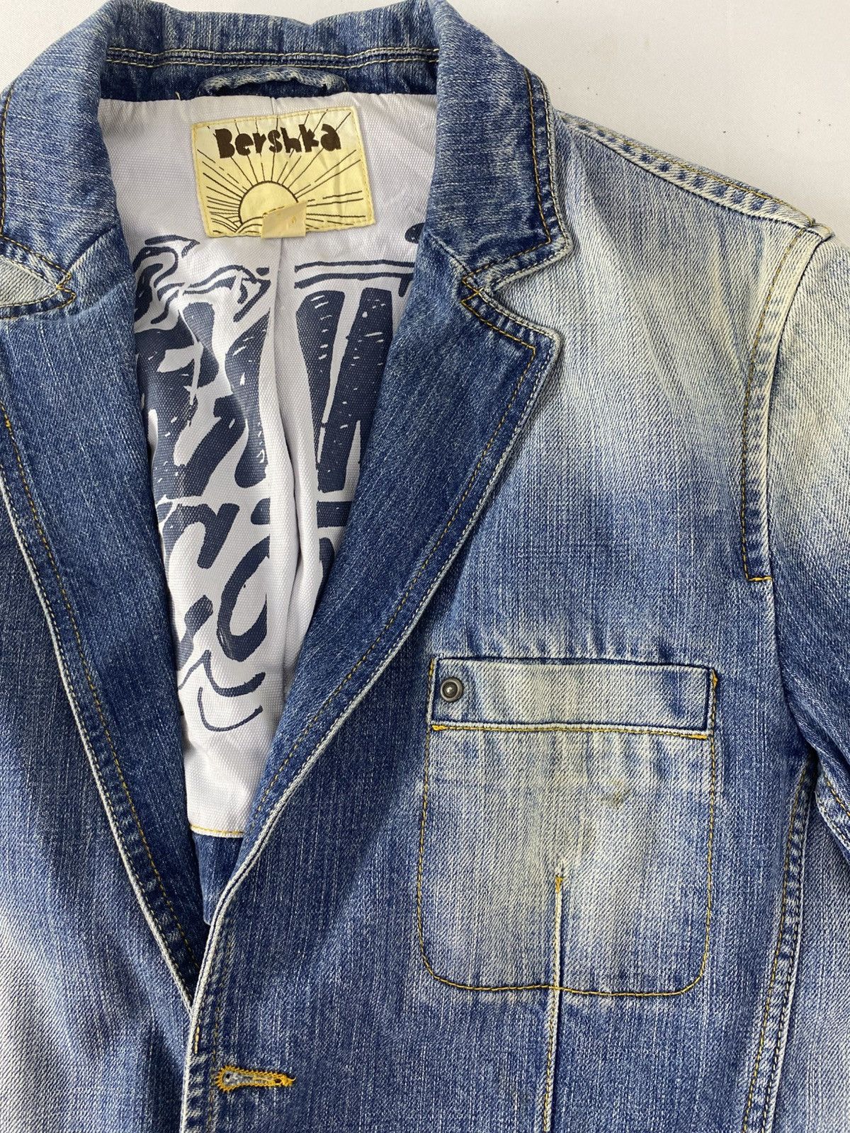 Bershka Bershka Espana Indigo Denim Jeans Coat Jacket Size US M / EU 48-50 / 2 - 4 Thumbnail