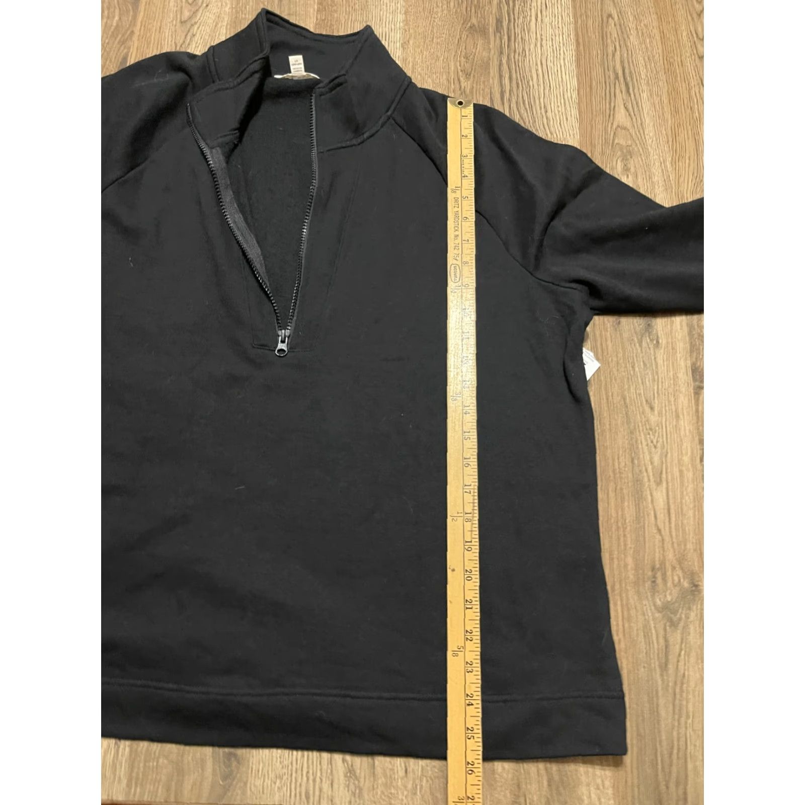 Vintage Terra & Sky Sweater Women's 1X Black 1/4 Zip Up Pullover Long Sleeve Casual Regular Vintage: No Size XL / US 12-14 / IT 48-50 - 6 Thumbnail