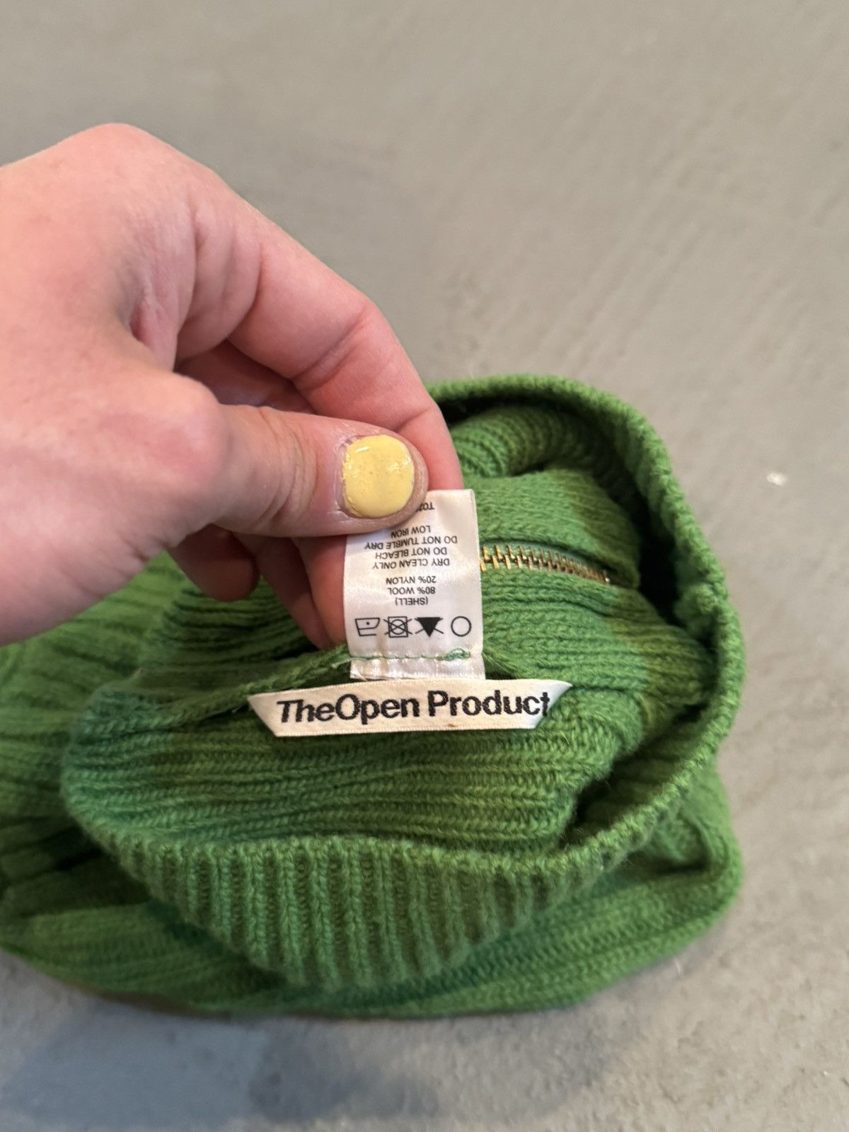 OPEN YY The Open Product Green Zip Balaclava Size ONE SIZE - 4 Thumbnail