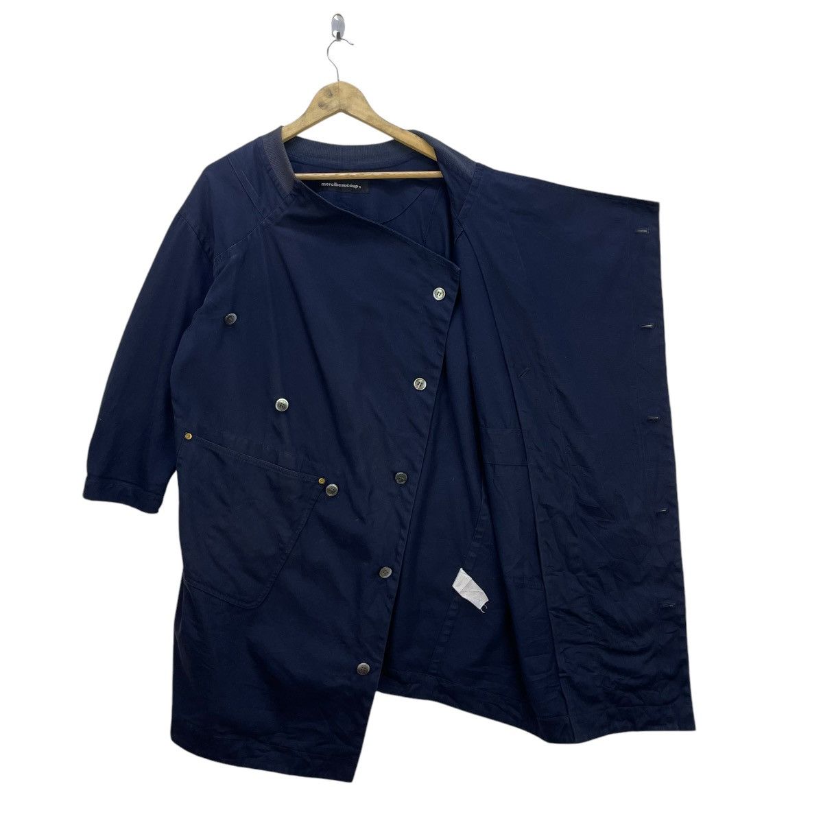 Issey Miyake × Sunao Kuwahara × mercibeaucoup 💥Mercibeacoup Drape Two Way Button Asymmetrical Size M / US 6-8 / IT 42-44 - 6 Thumbnail
