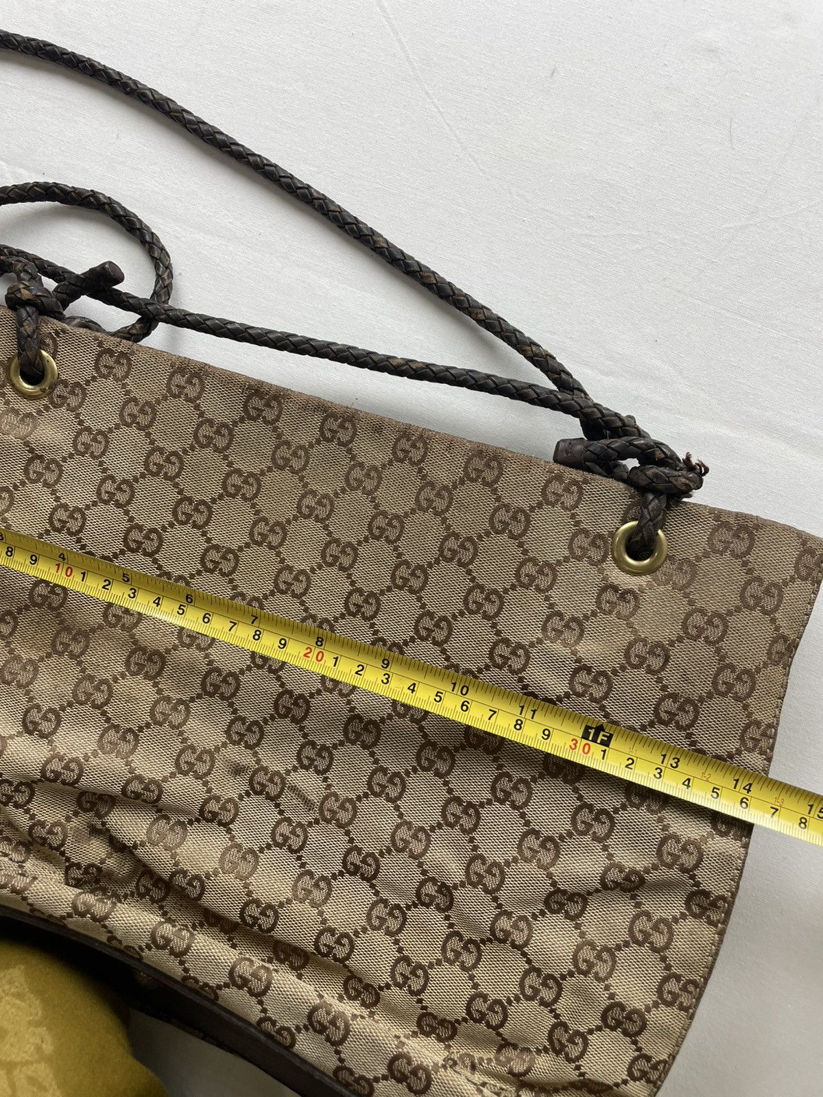 Gucci GUCCI GG Canvas Shoulder Bag Beige Made in Italy Size ONE SIZE - 17 Thumbnail