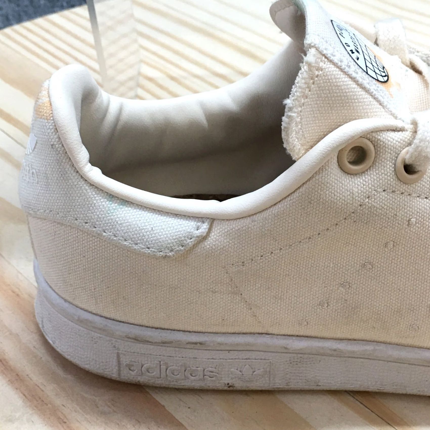 Adidas Adidas Sneaker Womens 7 Cream Stan Smith Wonder Laced Up Casual Comfort H03919 - Sale Size US 7 / IT 37 - 3 Thumbnail