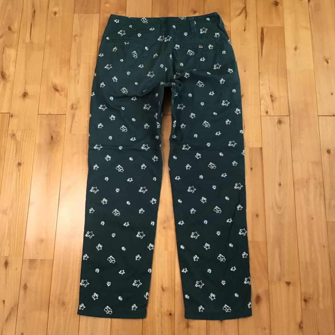 Bape 💫Glow in the dark💫 BAPE STA embroidered pants NIGO ★size S Size US 30 / EU 46 - 4 Thumbnail