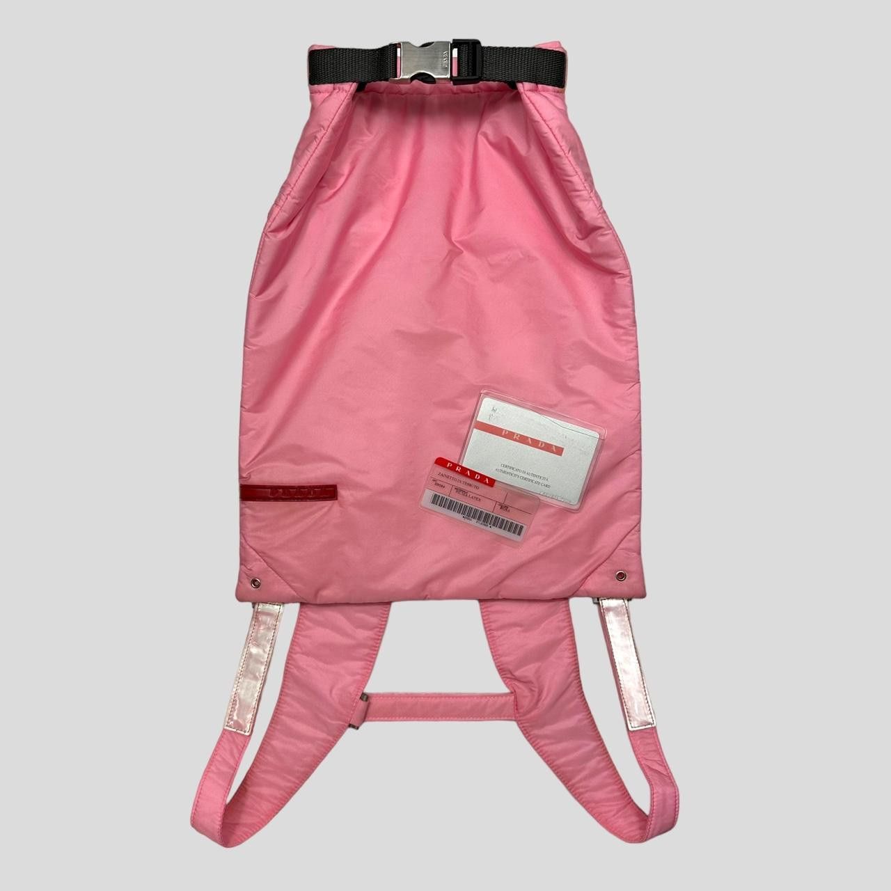 Prada Prada Sport SS99 Pink 3m Nylon Backpack + Cards & Dustbag Size ONE SIZE - 1 Thumbnail