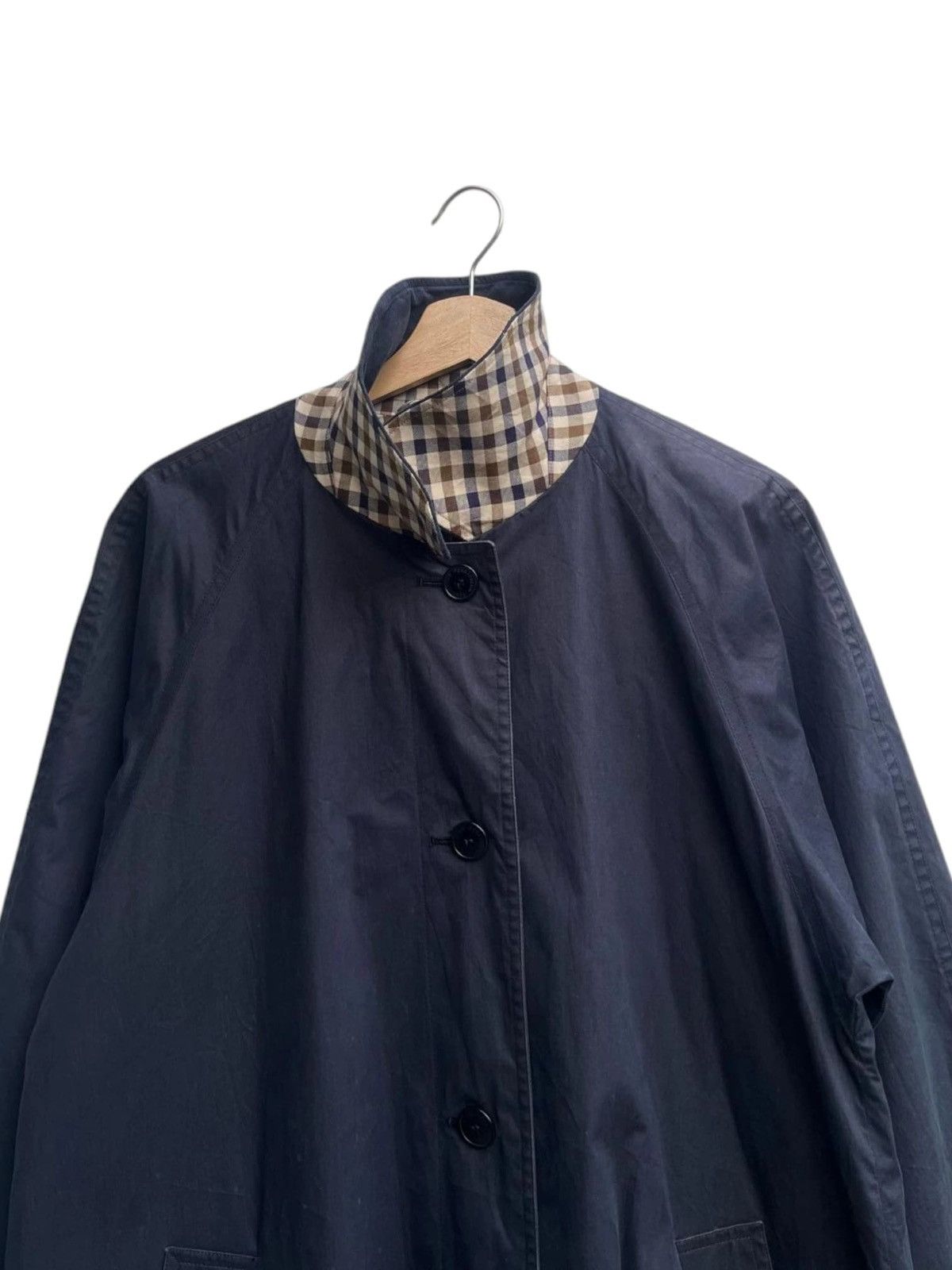 Aquascutum Vintage Aquascutum of London Navy Made in England Long Coat Size S / US 4 / IT 40 - 6 Thumbnail
