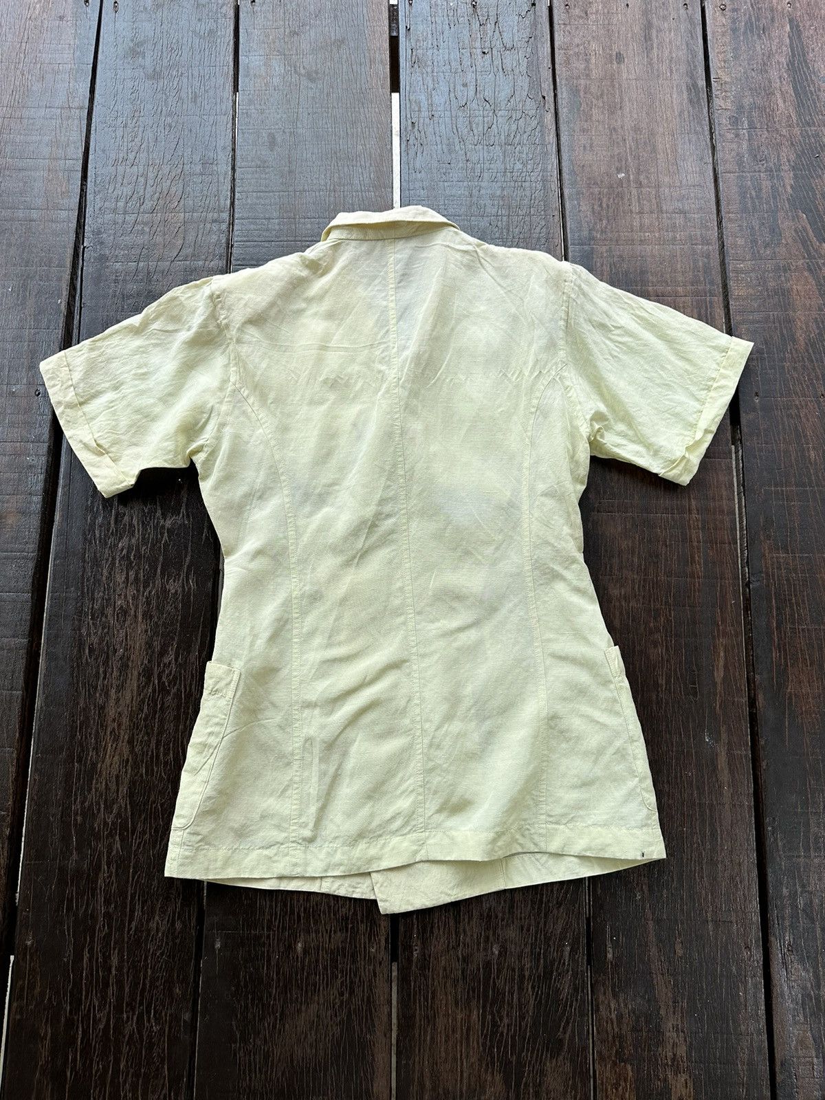 Designer × Vintage × Yohji Yamamoto Vintage Y’S Yohji Yamamoto short sleeve jacket Size S / US 4 / IT 40 - 2 Thumbnail