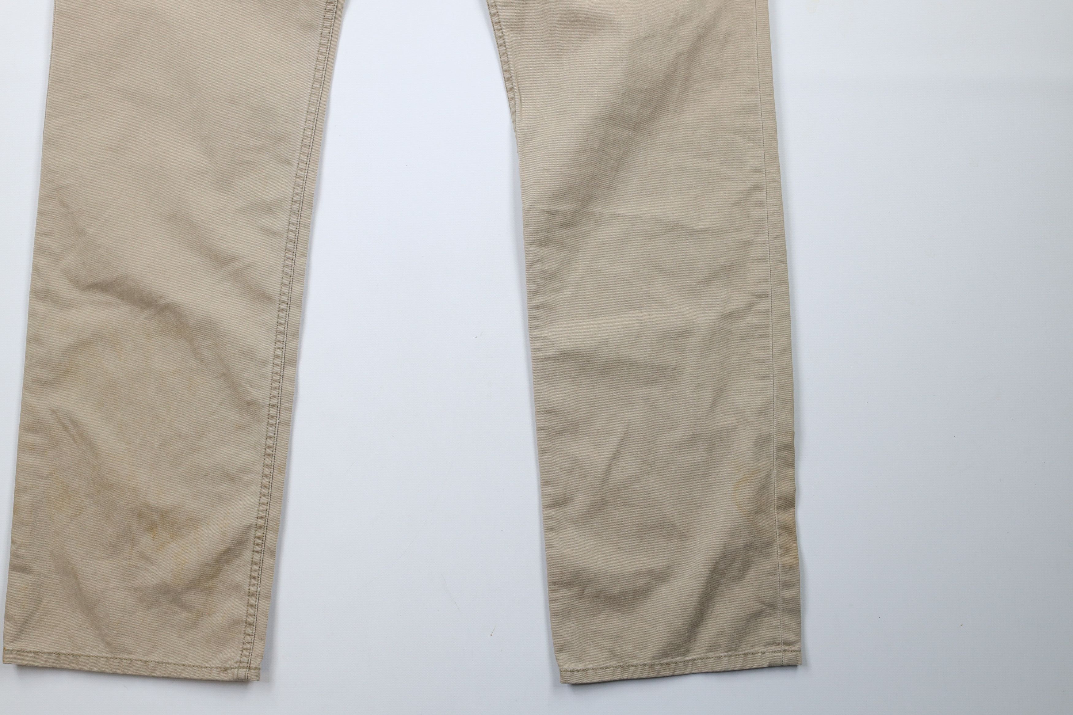 Ralph Lauren × Vintage Deadstock Vintage Ralph Lauren Leg Cotton Twill Pants Beige Size US 34 / EU 50 - 4 Thumbnail