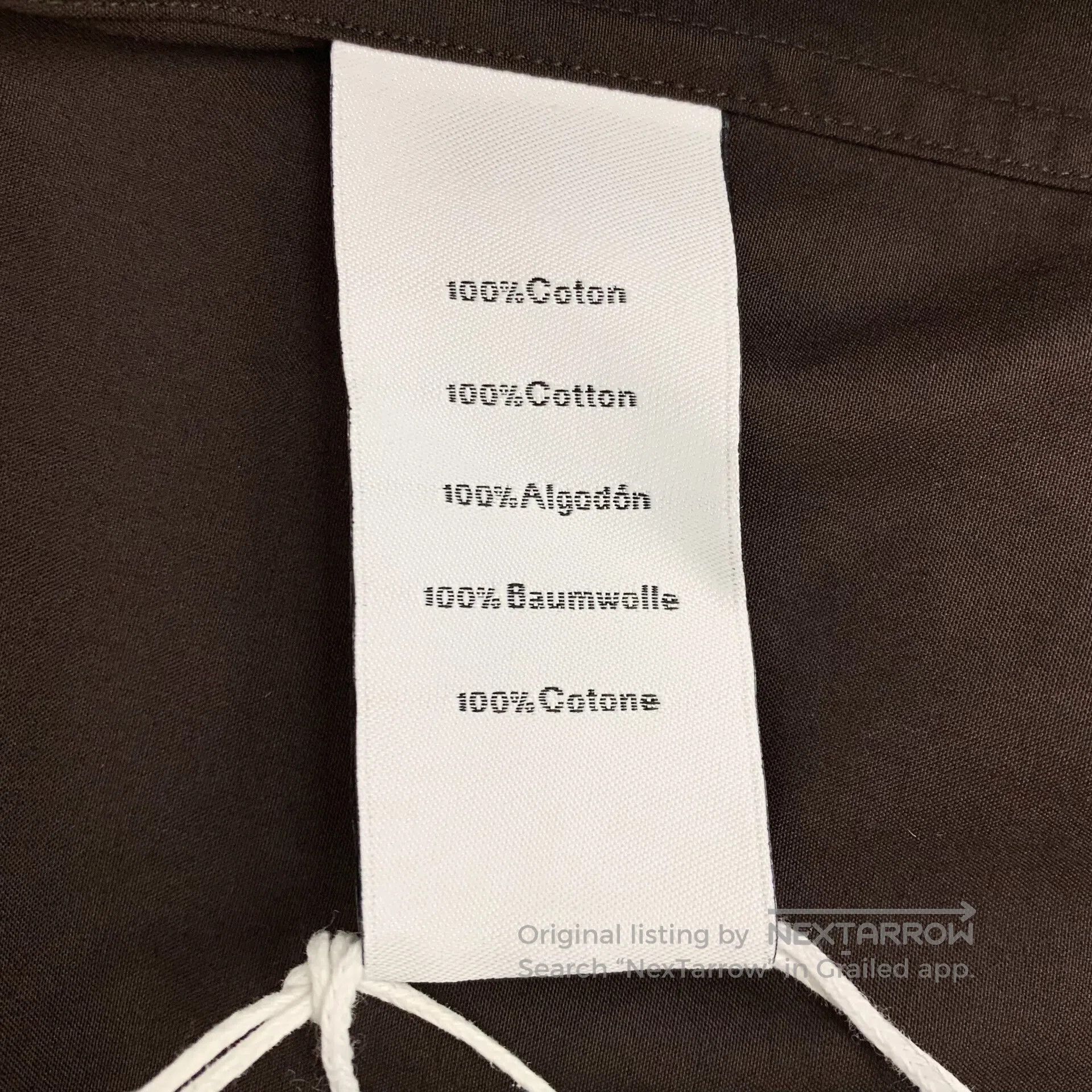 Hermes Hermes Burgundy asymmetric pocket cotton collar long-sleev Size XS / US 0-2 / IT 36-38 - 6 Thumbnail