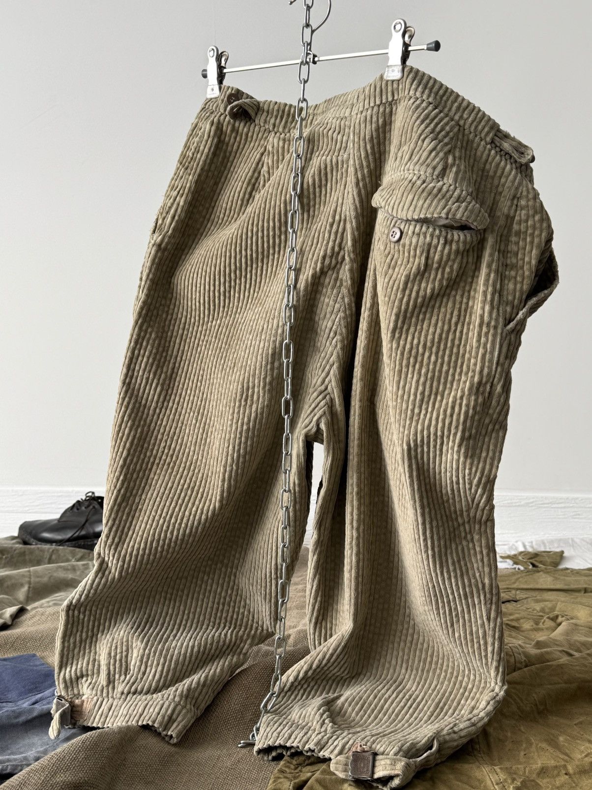 Vintage 1950s Vintage German Hunting Plus Fours Corduroy Trousers Size US 30 / EU 46 - 6 Thumbnail