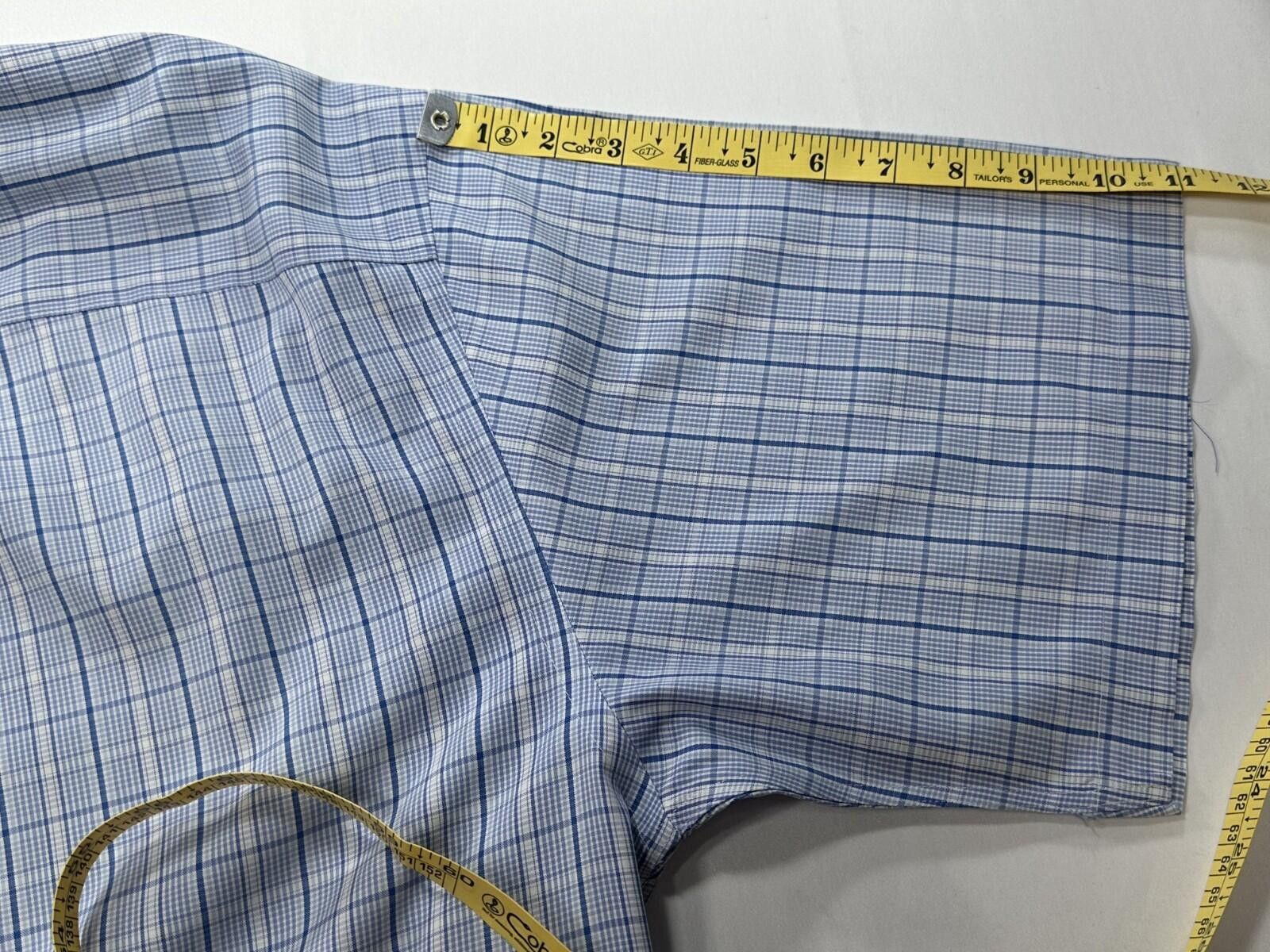 Orvis Orvis Checked 100% Cotton Oxford Button Up Blue Mens XL Size US XL / EU 56 / 4 - 6 Thumbnail