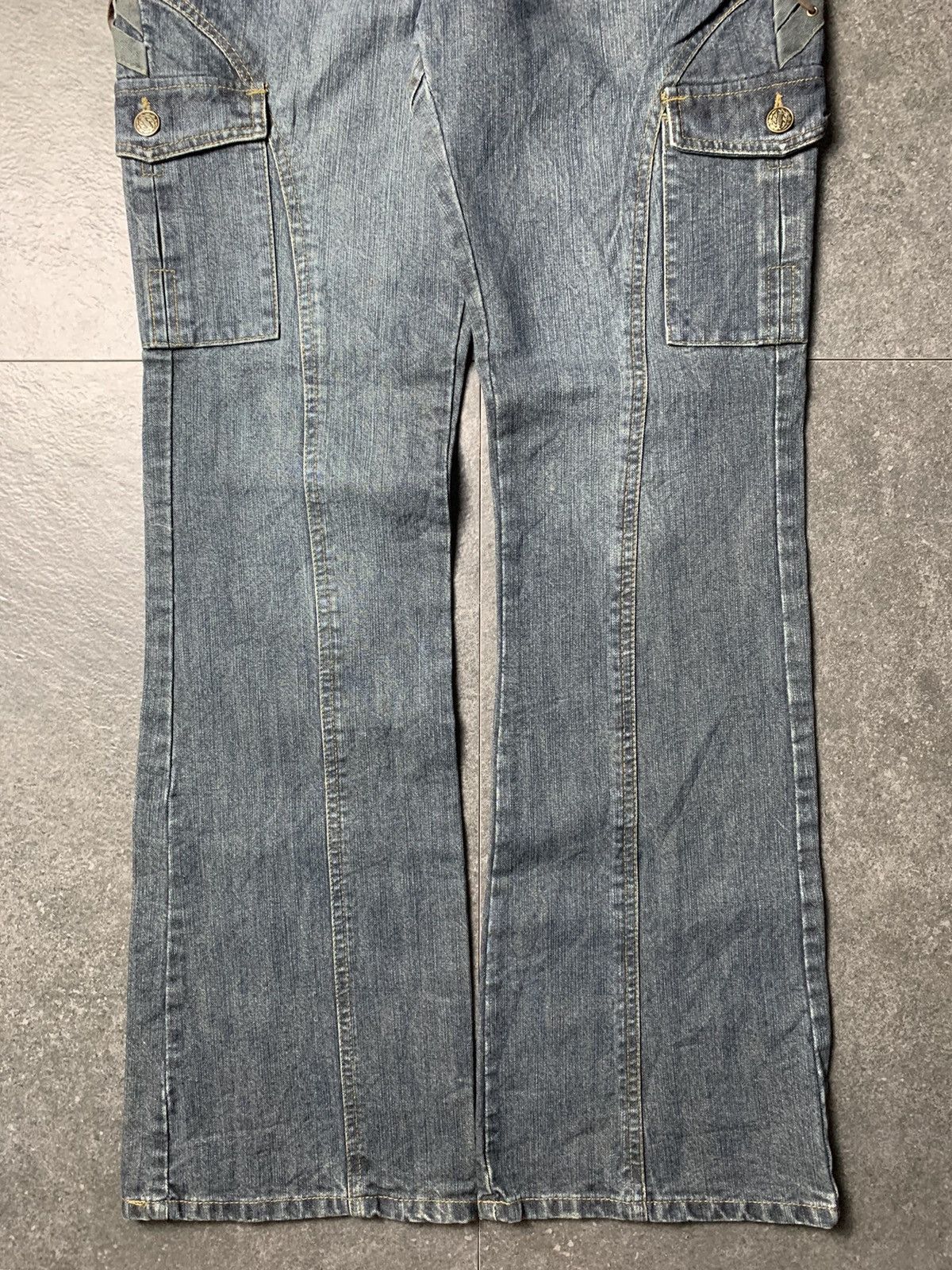Japanese Brand 2000s In The Attic Homme Japan Lace Up Flared Jeans Size US 32 / EU 48 - 11 Thumbnail