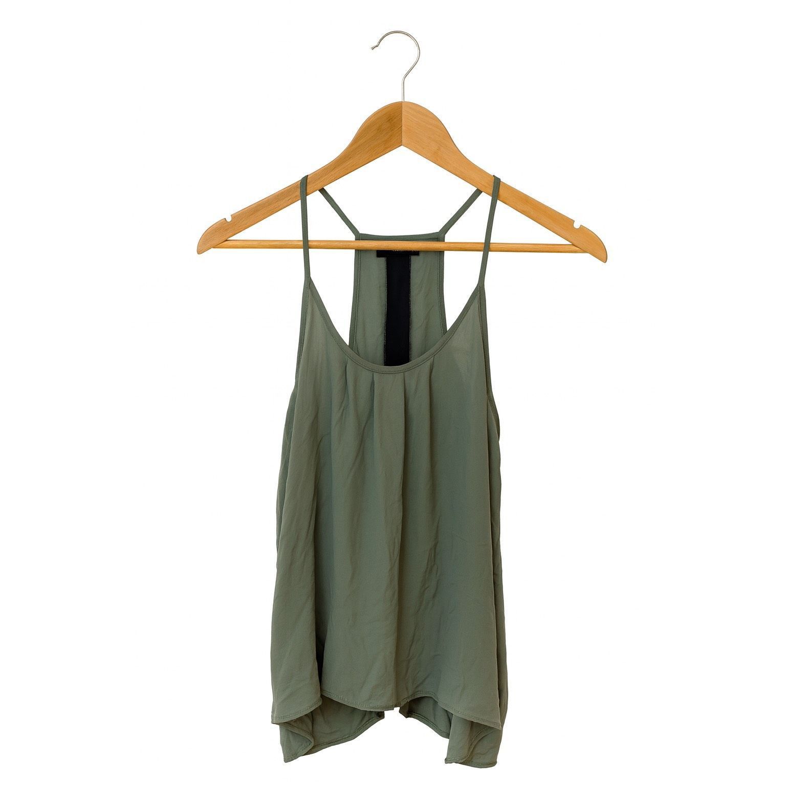 Other Ro & De Women’s Green Black Racerback Tank Top Small Lightwe Size S / US 4 / IT 40 - 4 Thumbnail