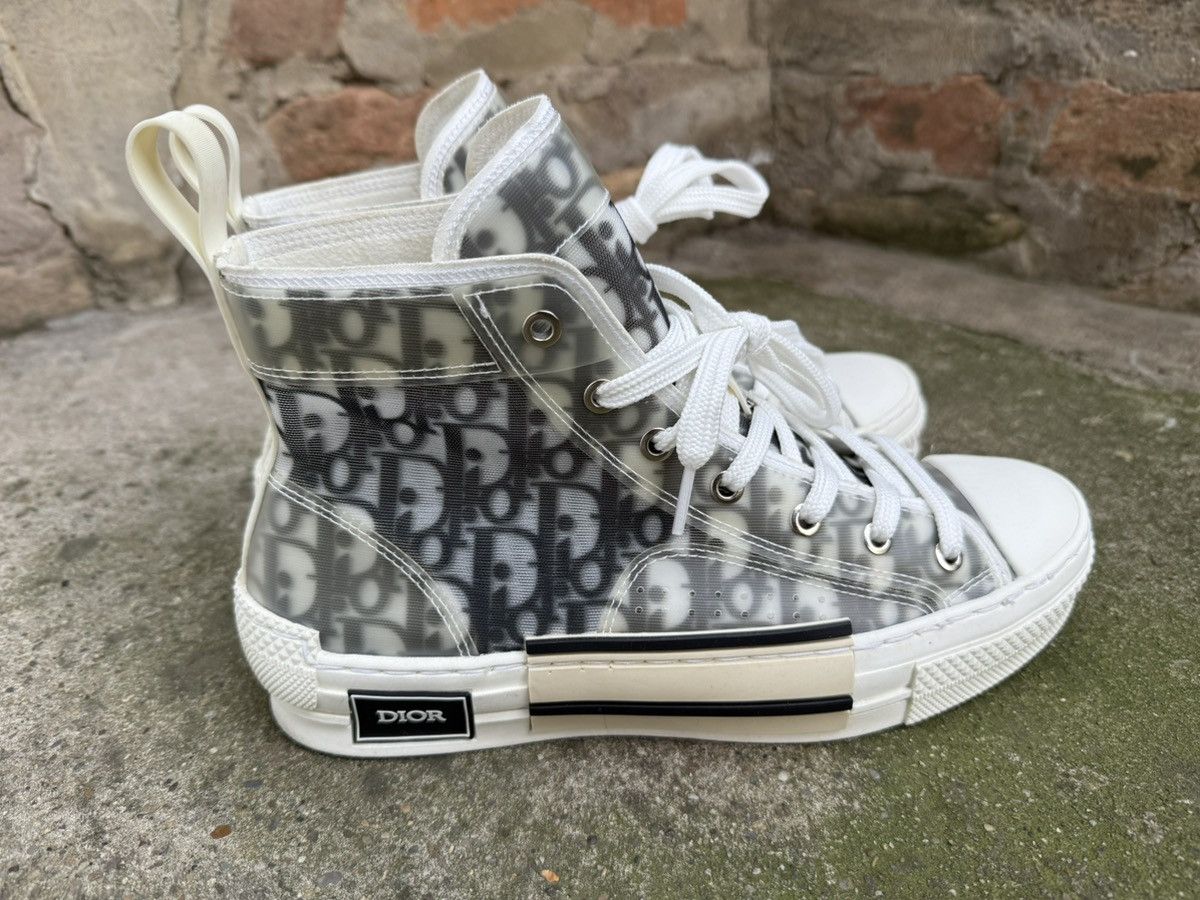 Dior Christian Dior B23 HIGH-TOP White/Black Dior Oblique Canvas Size US 8.5 / EU 41-42 - 3 Thumbnail