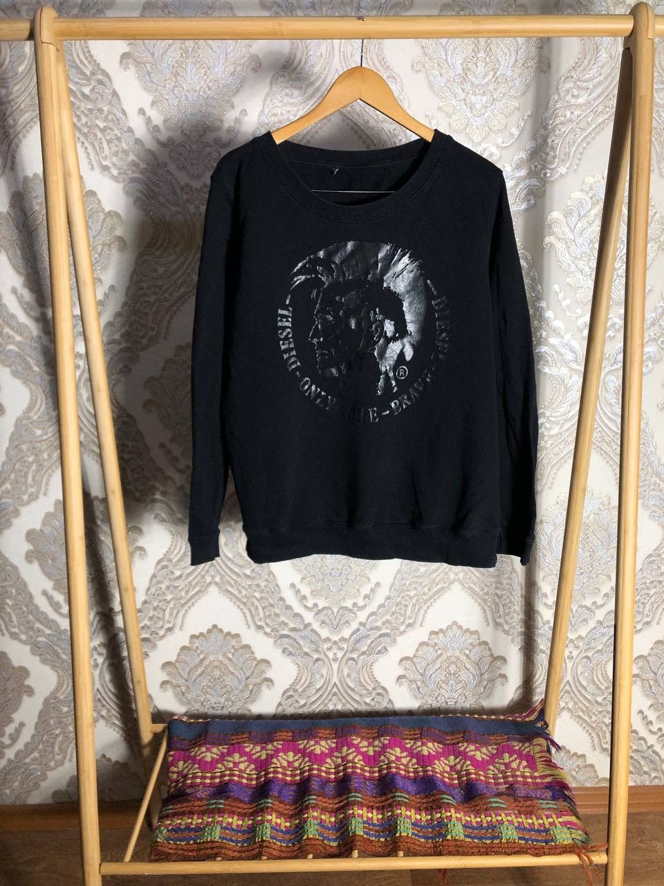 Vintage VERY RARE DIESEL DENIM DIVISION DESIGNER SWEATSHIRT 90s Y2K Size US M / EU 48-50 / 2 - 1 Thumbnail