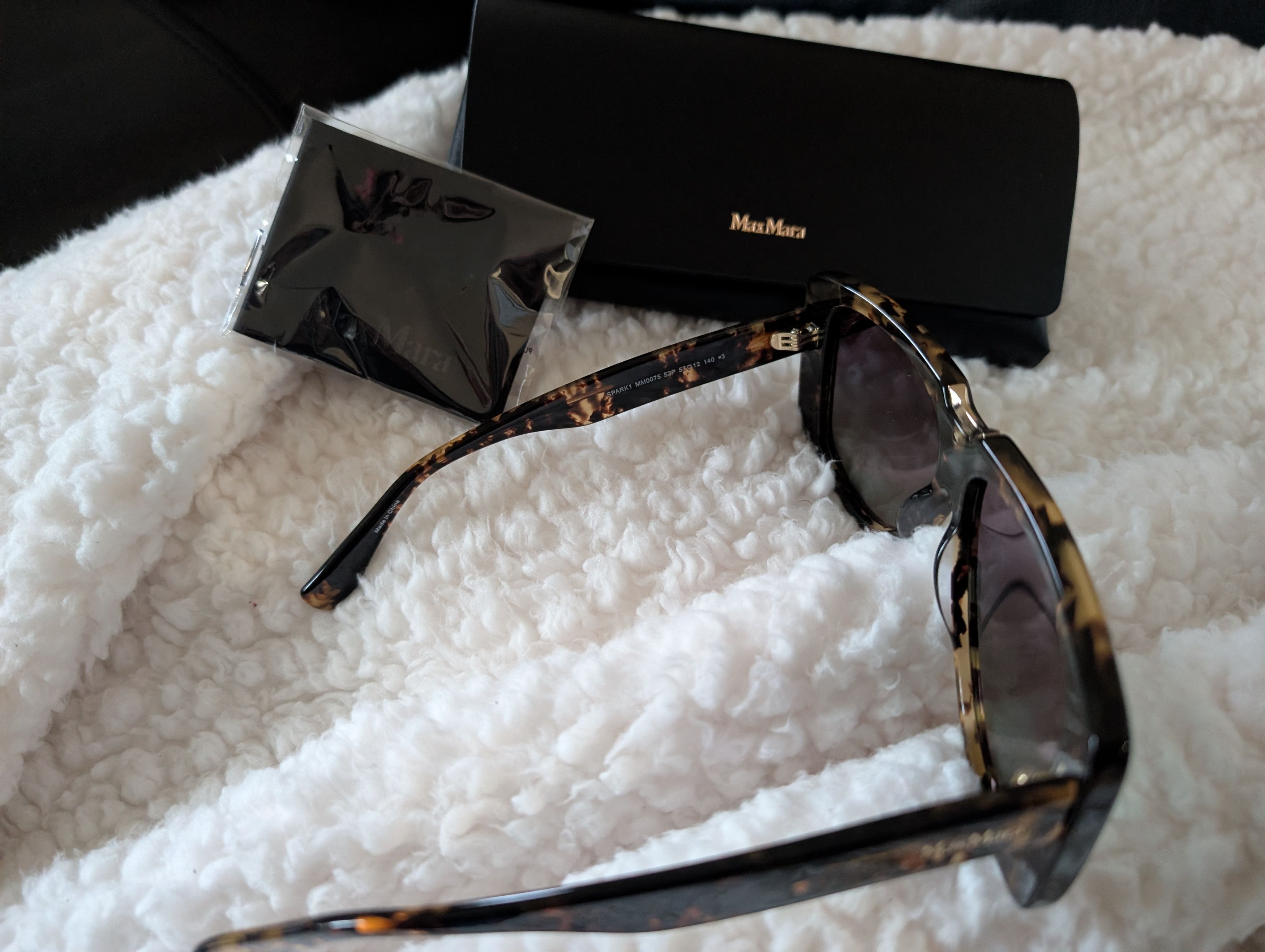 Max Mara Max Mara SPARK1 MM0075 Square Tortoise Shell Sunglasses Size ONE SIZE - 2 Thumbnail