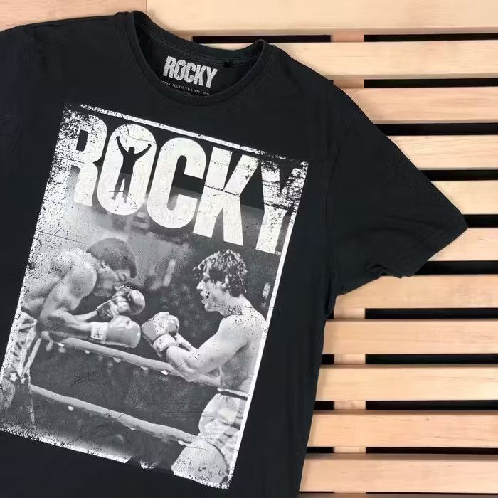 Other × Vintage Mens Vintage T Shirt Rocky Size M Size US M / EU 48-50 / 2 - 2 Thumbnail