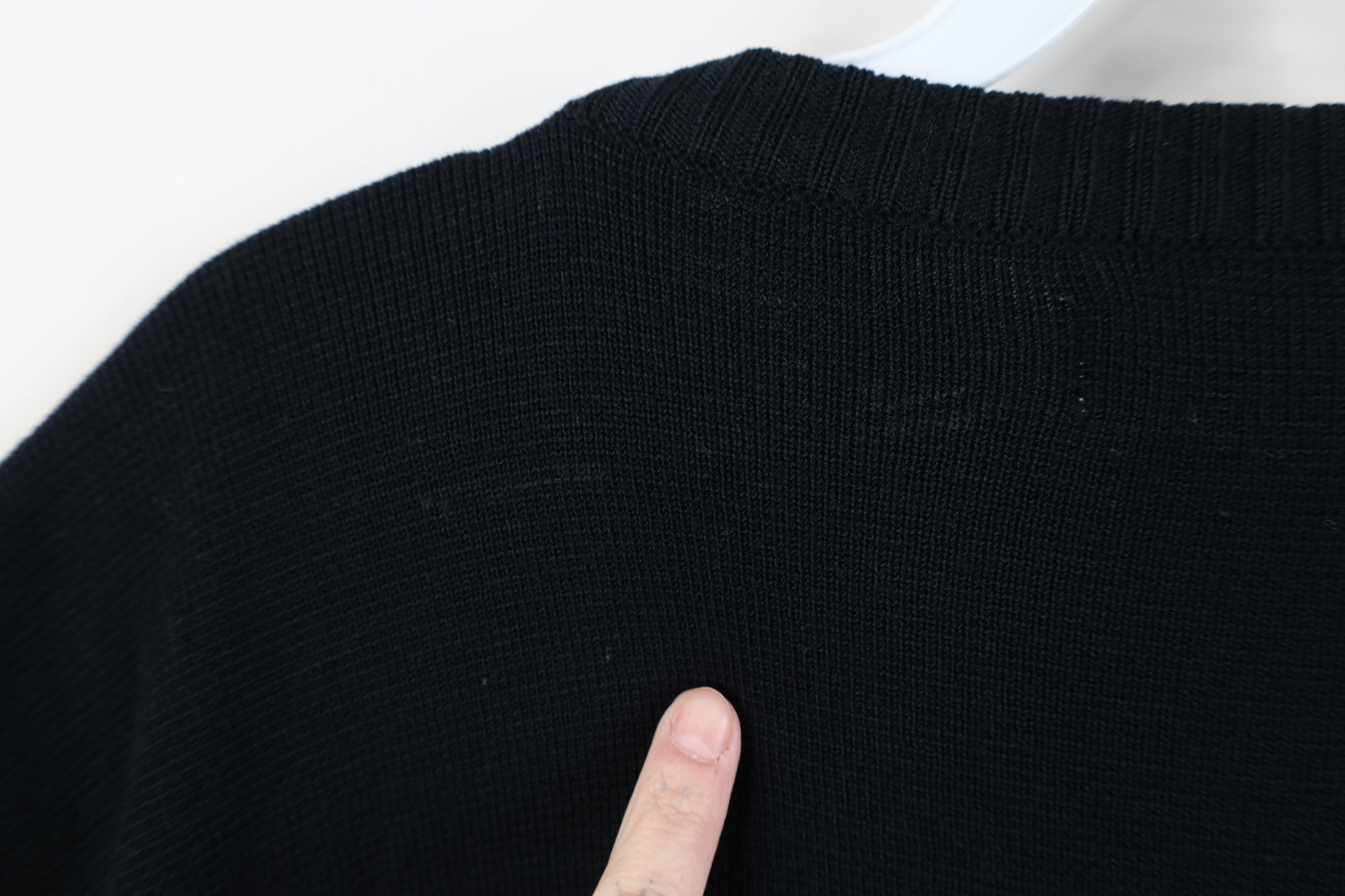 Vintage Vintage 90s Streetwear Blank Herringbone Knit Sweater Vest Size US XXL / EU 58 / 5 - 10 Thumbnail