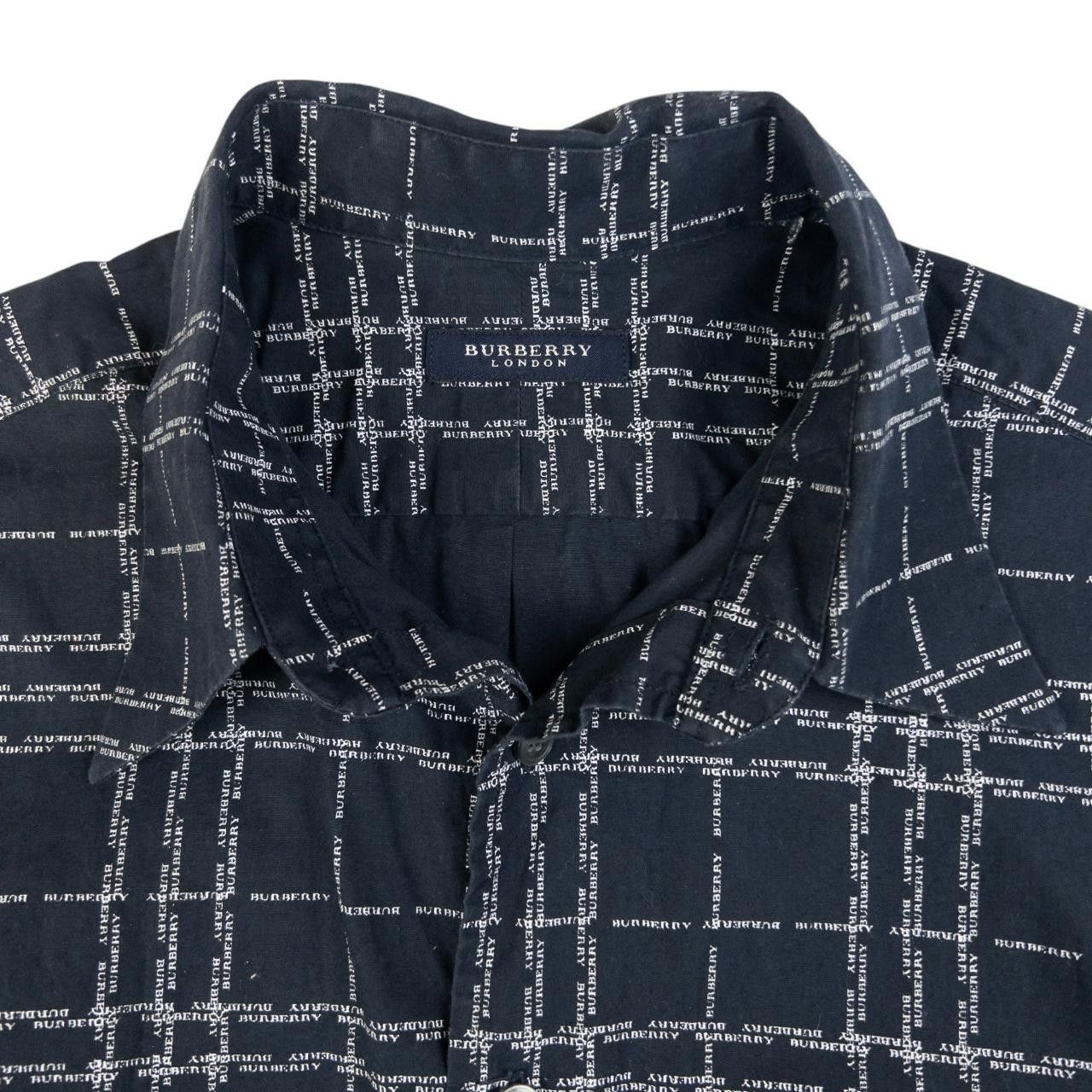 Burberry Burberry Nova Check Text Short Sleeve Button Up Shirt Size M Size US M / EU 48-50 / 2 - 3 Thumbnail
