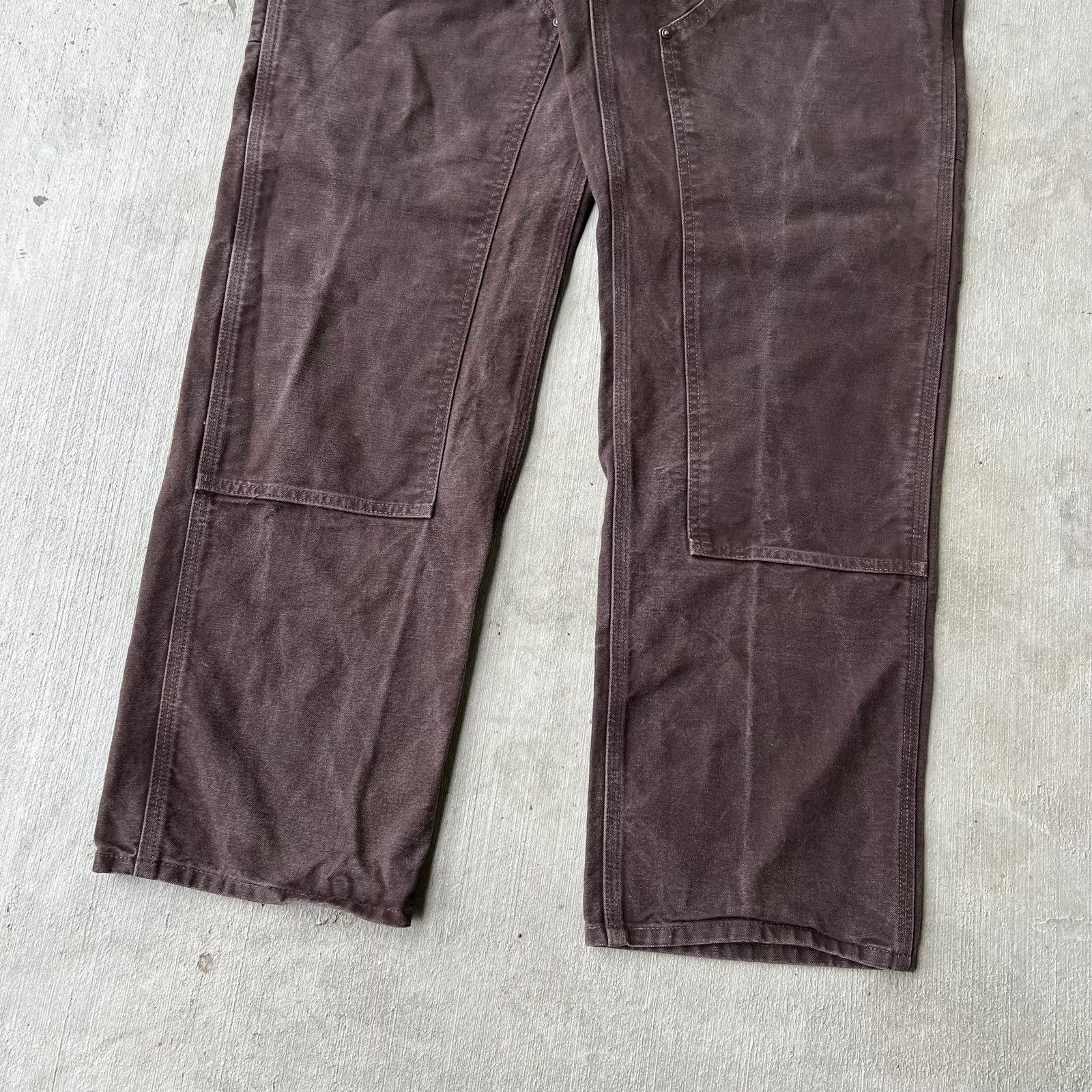 Carhartt × Vintage Carhartt brown double knee work wear carpenter pants Size US 35 - 3 Thumbnail