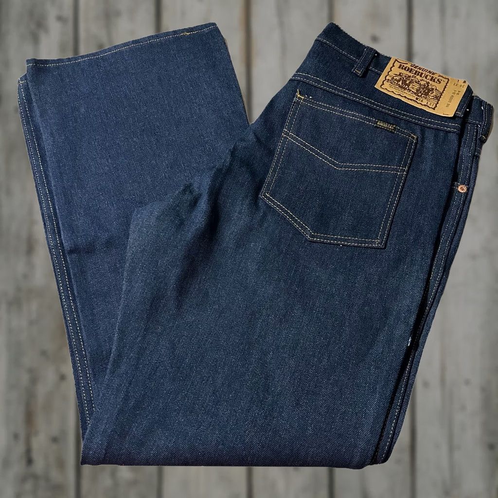 Vintage VINTAGE Roebuck’s Dark Wash Flare Bootcut Jeans 36X31 Jeans Men 36 Blue Bootscut 70s Mens Size US 36 / EU 52 - 1 Thumbnail