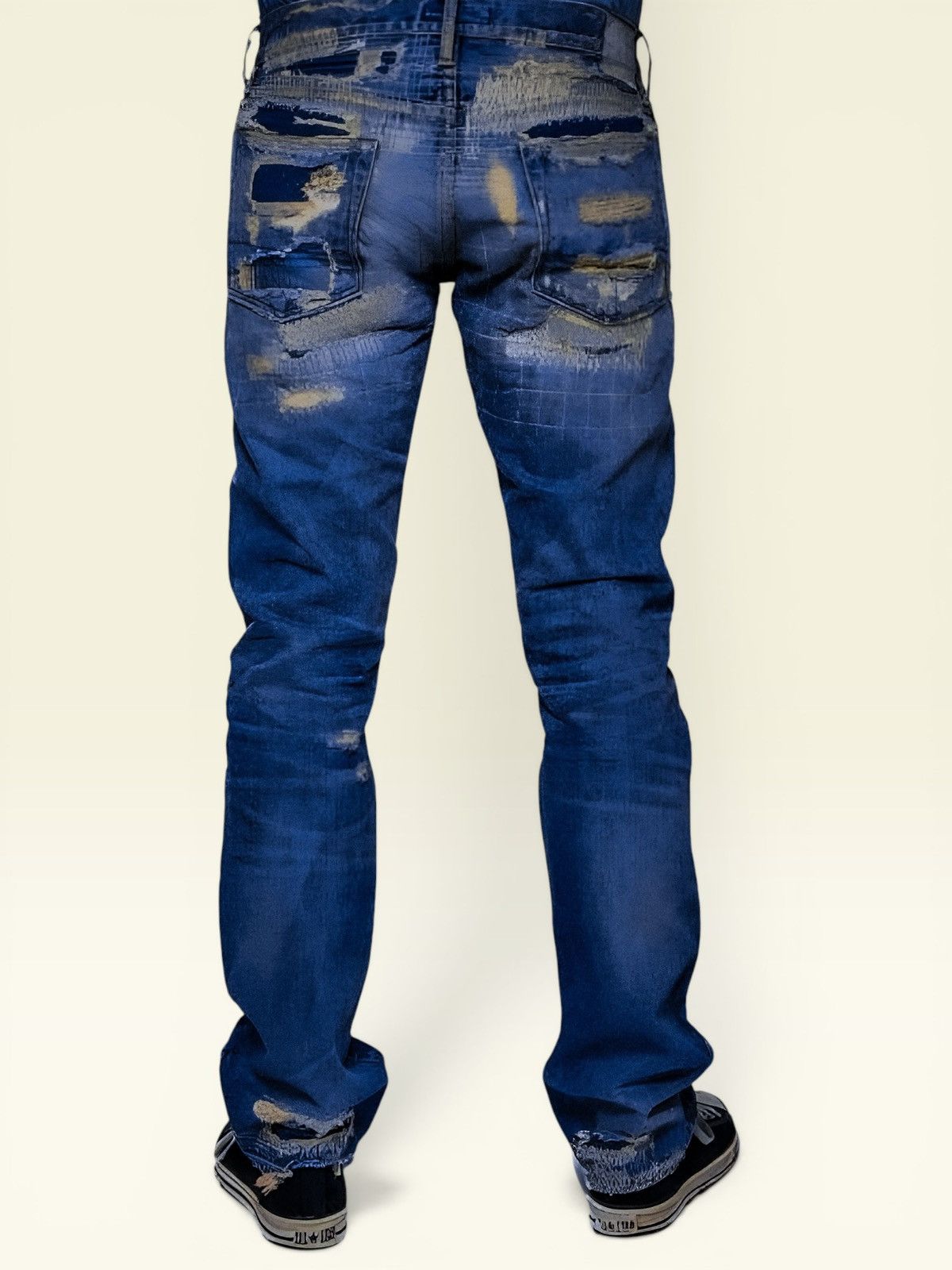 Kapital R.H. by Ron Herman Kapital Boro Inspired Sashiko Jeans Size US 33 - 2 Thumbnail